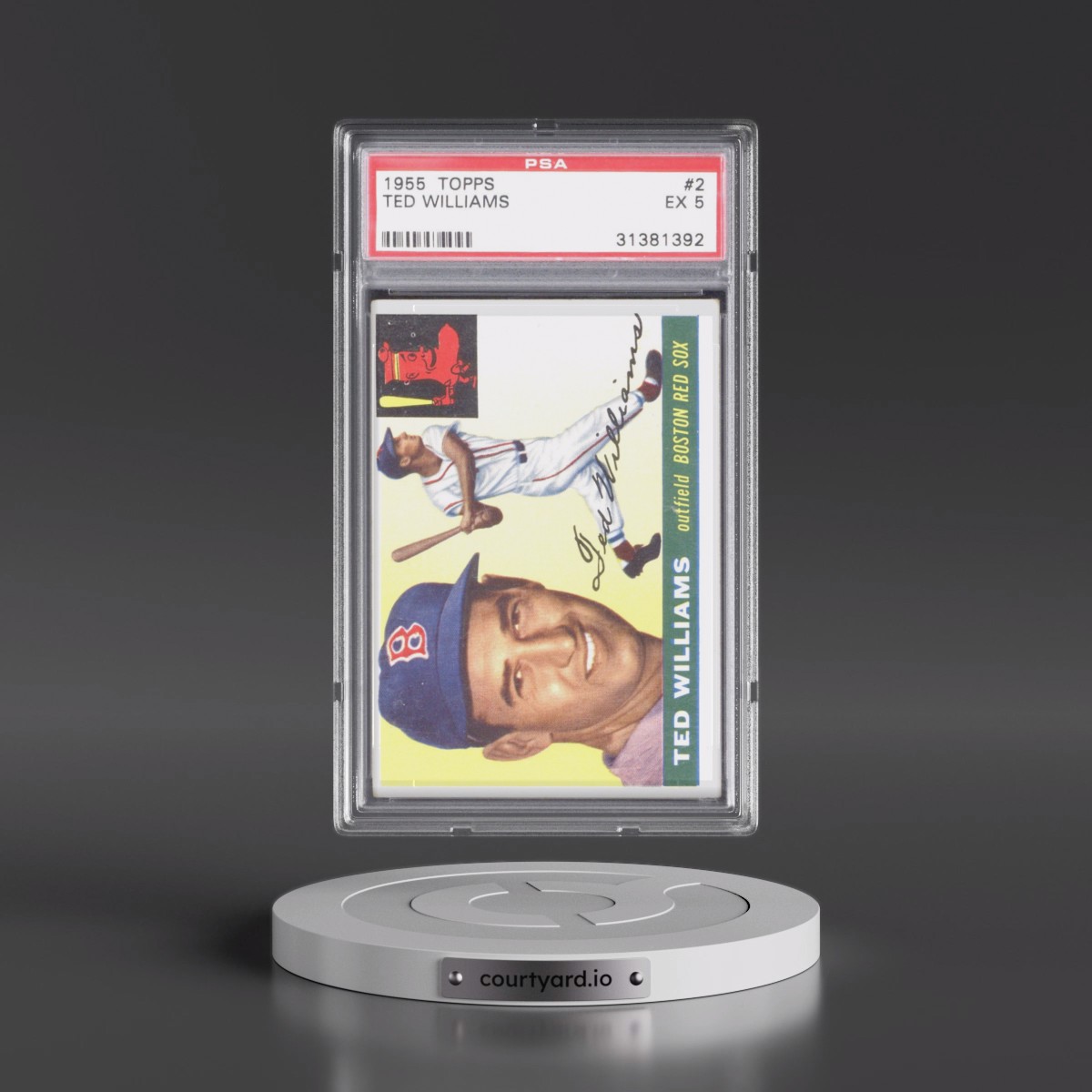 1955 Topps #2 Ted Williams (PSA 5 EX)