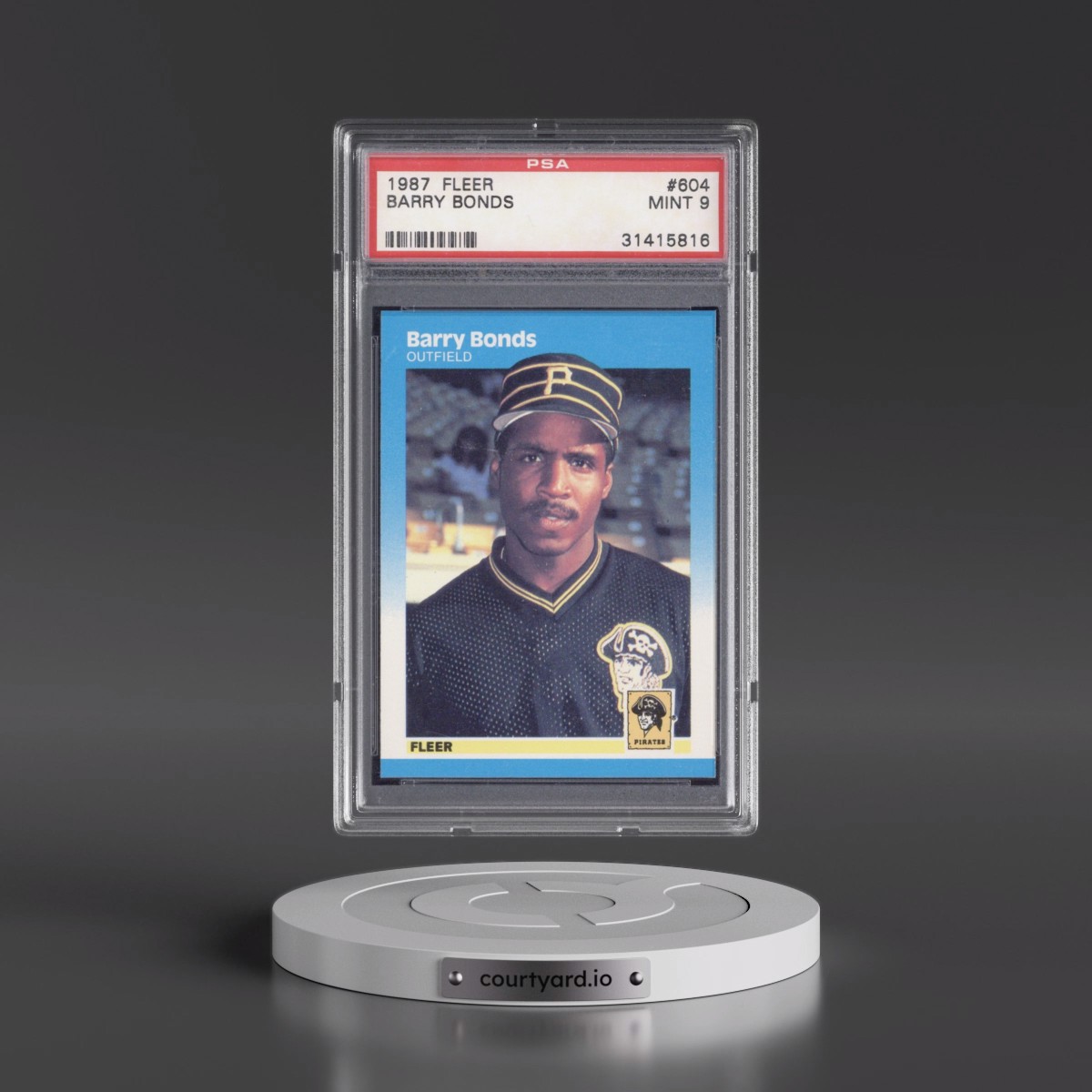 1987 Fleer #604 Barry Bonds (PSA 9 MINT)