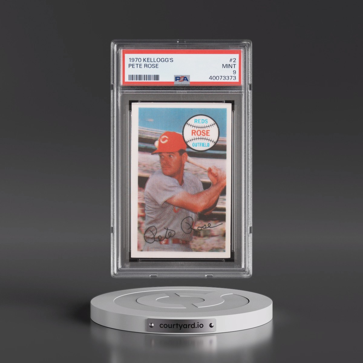 1970 Kellogg's Pete Rose #2 PSA 9