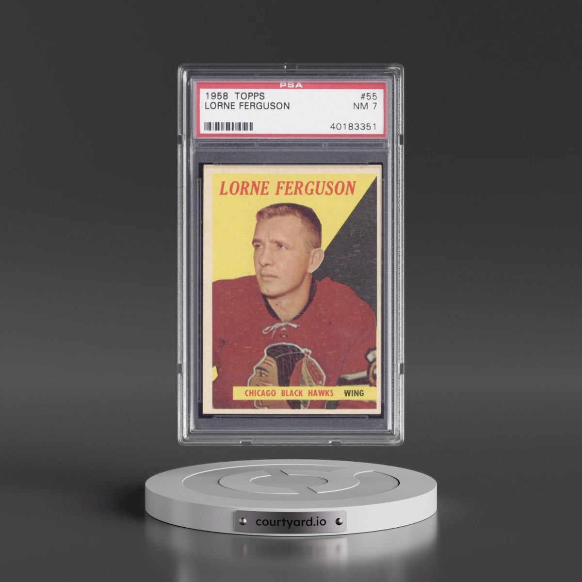 1958 Topps Lorne Ferguson #55 PSA 7