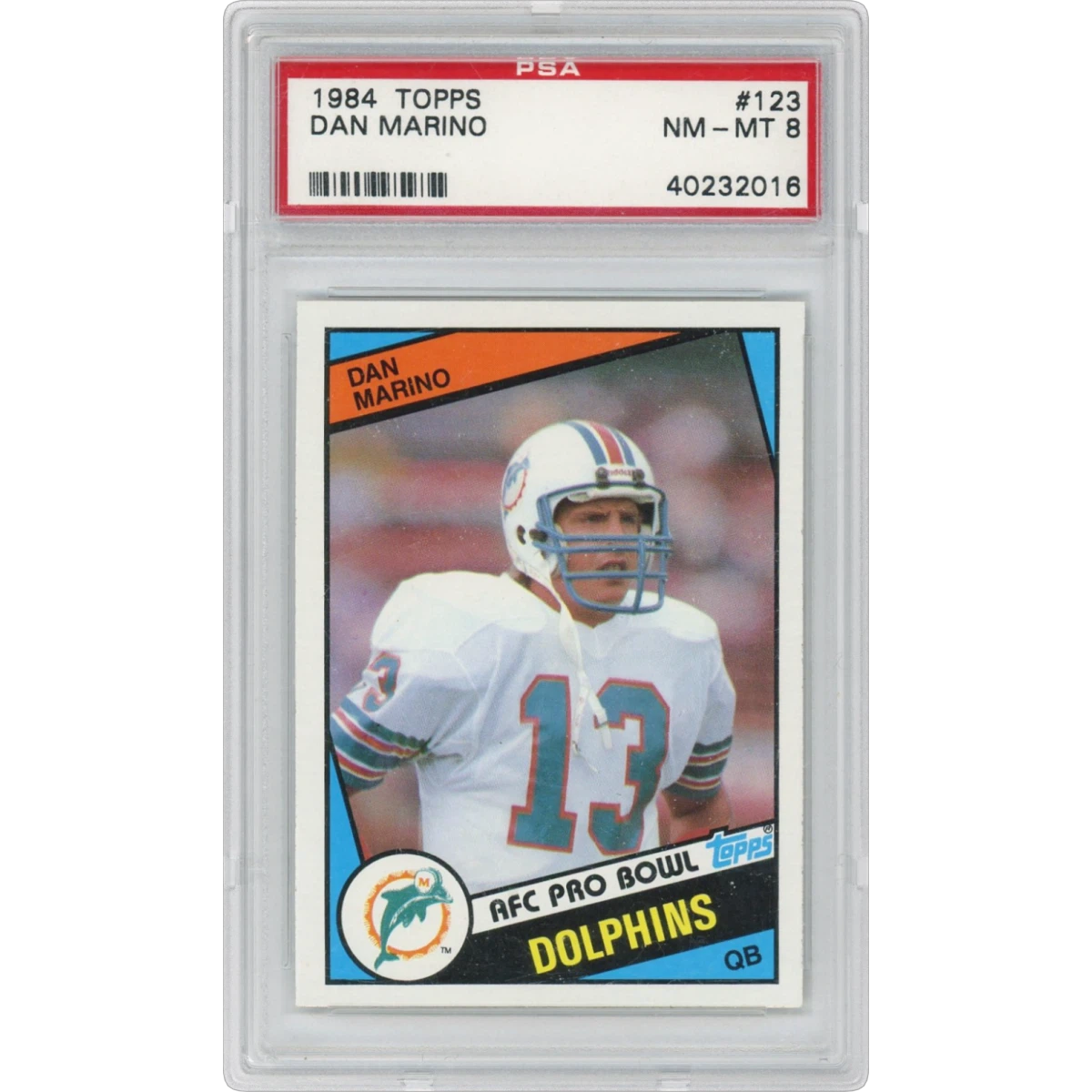 1984 Topps #123 Dan Marino (PSA 8 NM-MT)