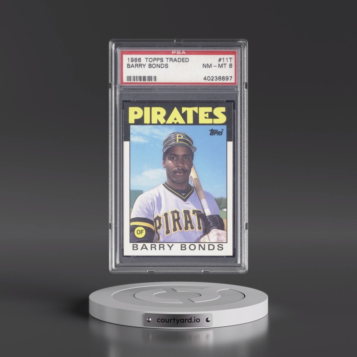 1986 Topps Traded #11T Barry Bonds (PSA 8 NM-MT)
