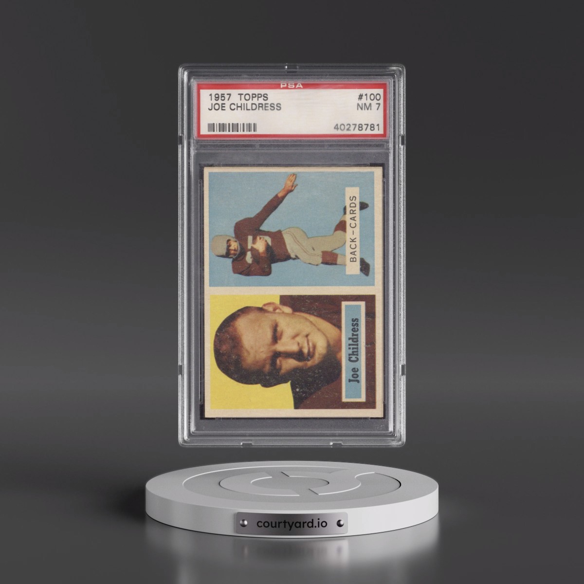 1957 Topps #100 Joe Childress (PSA 7 NM)