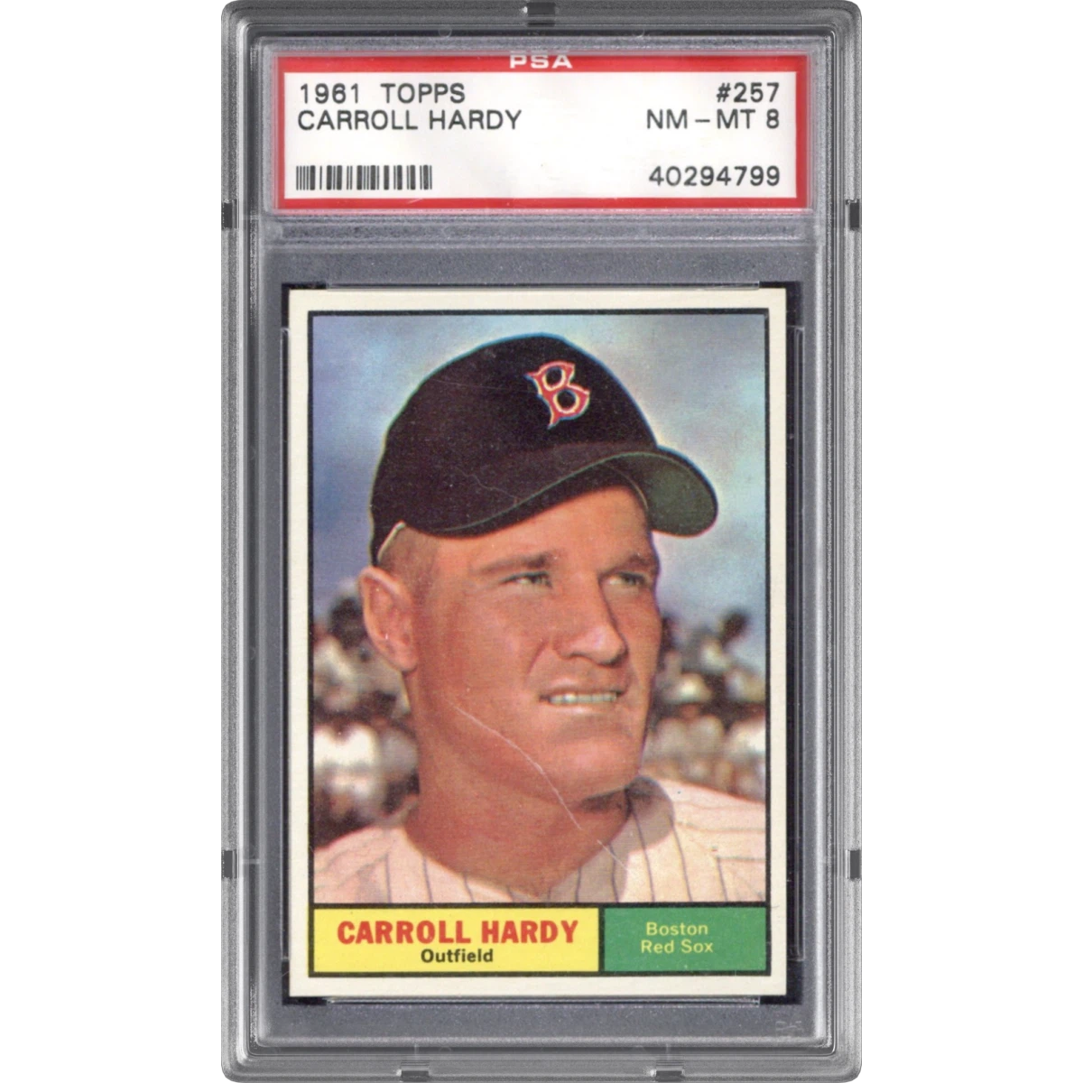 1961 Topps #257 Carroll Hardy (PSA 8 NM-MT)