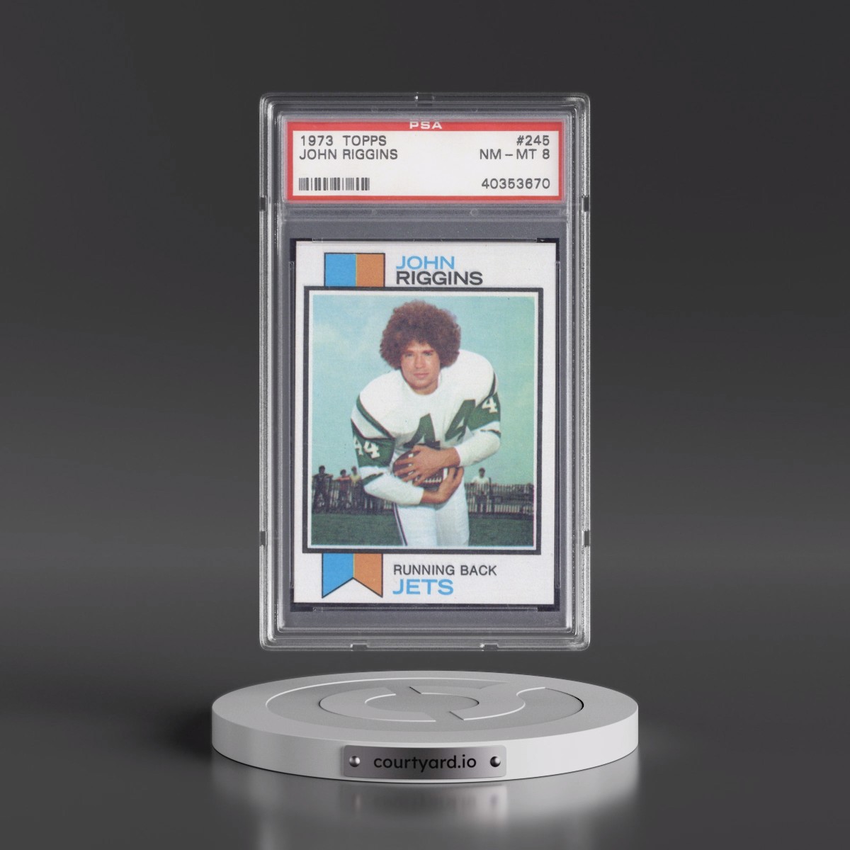 1973 Topps John Riggins #245 PSA 8