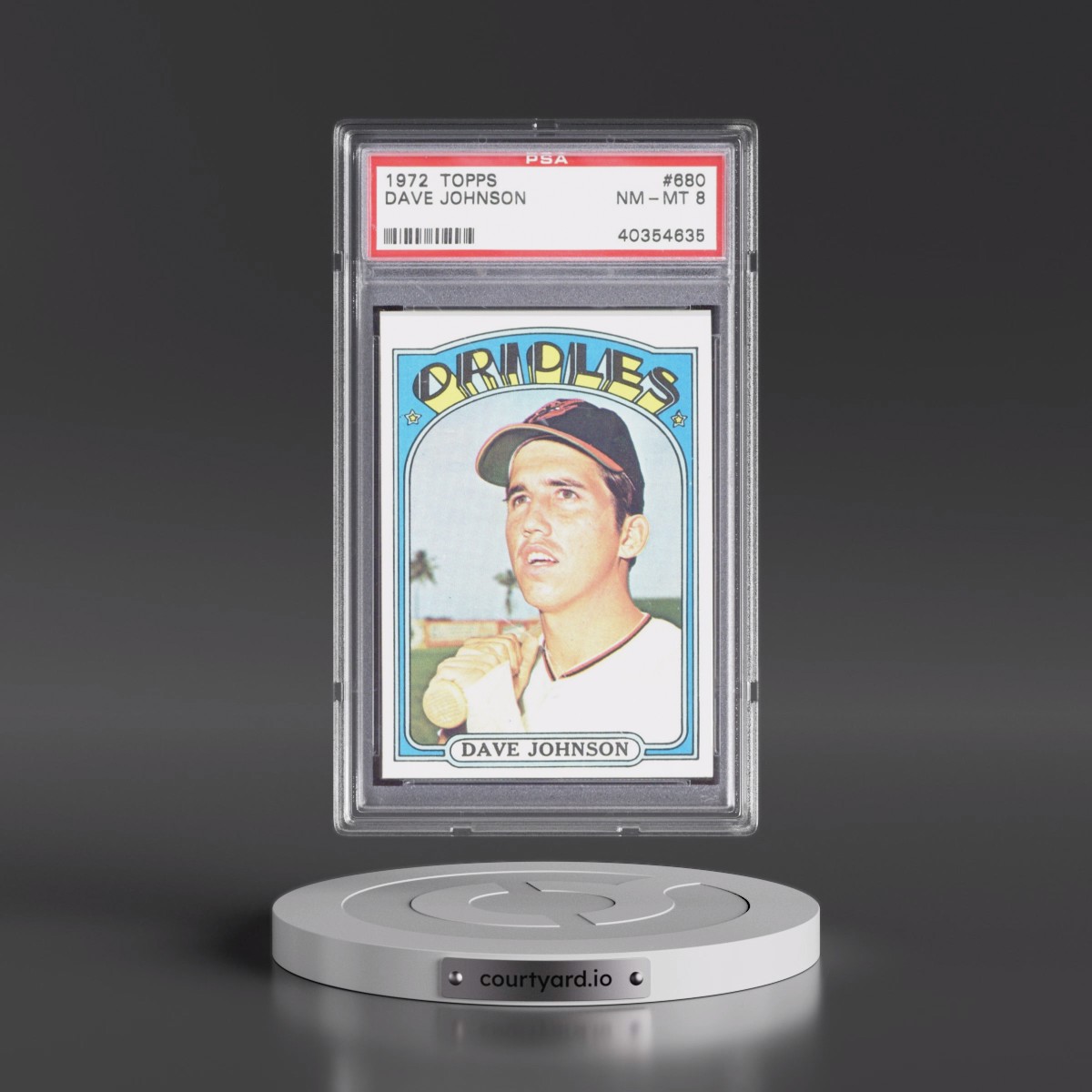 1972 Topps #680 Dave Johnson (PSA 8 NM-MT)