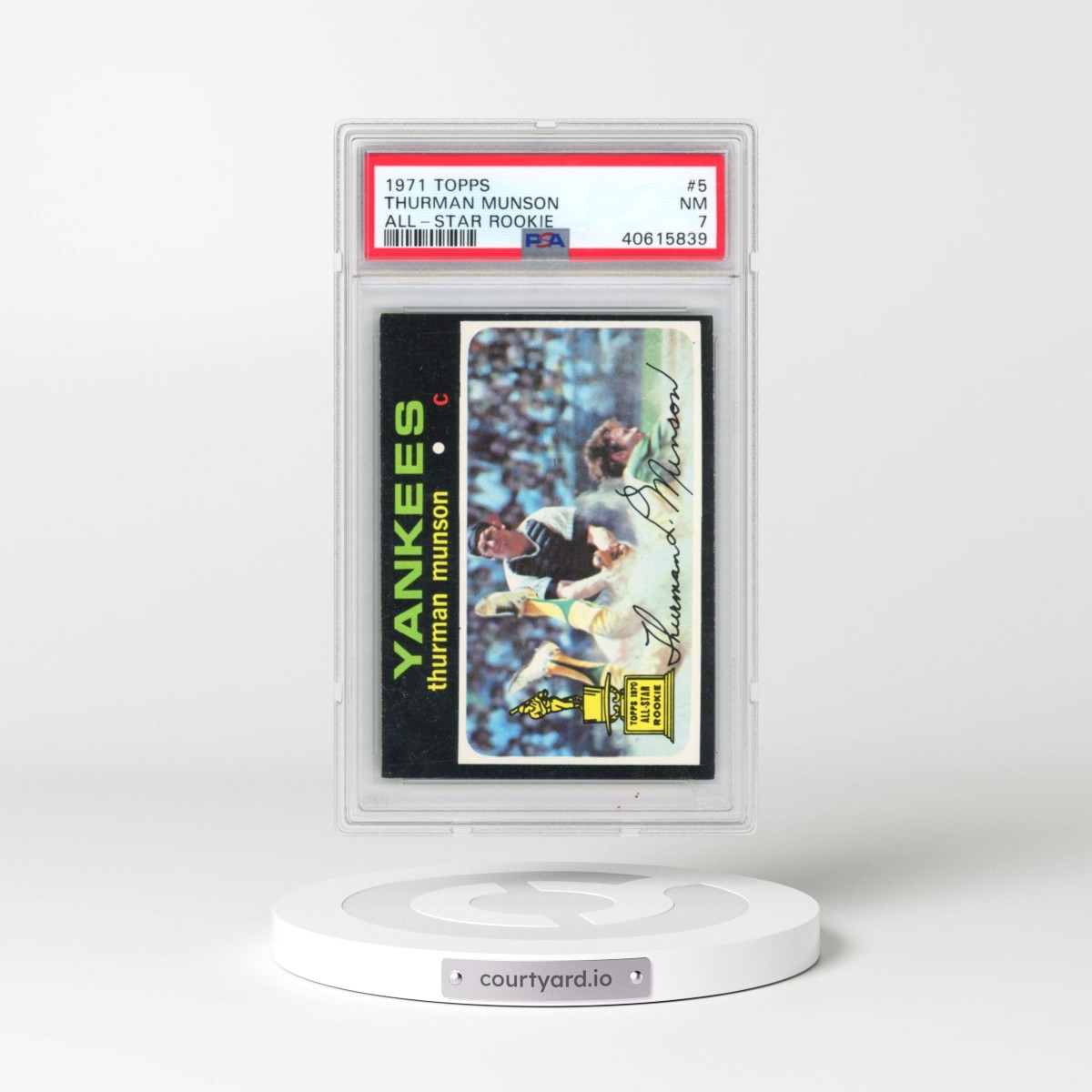 1971 Topps #5 Thurman Munson - All-Star Rookie (PSA 7 NM)