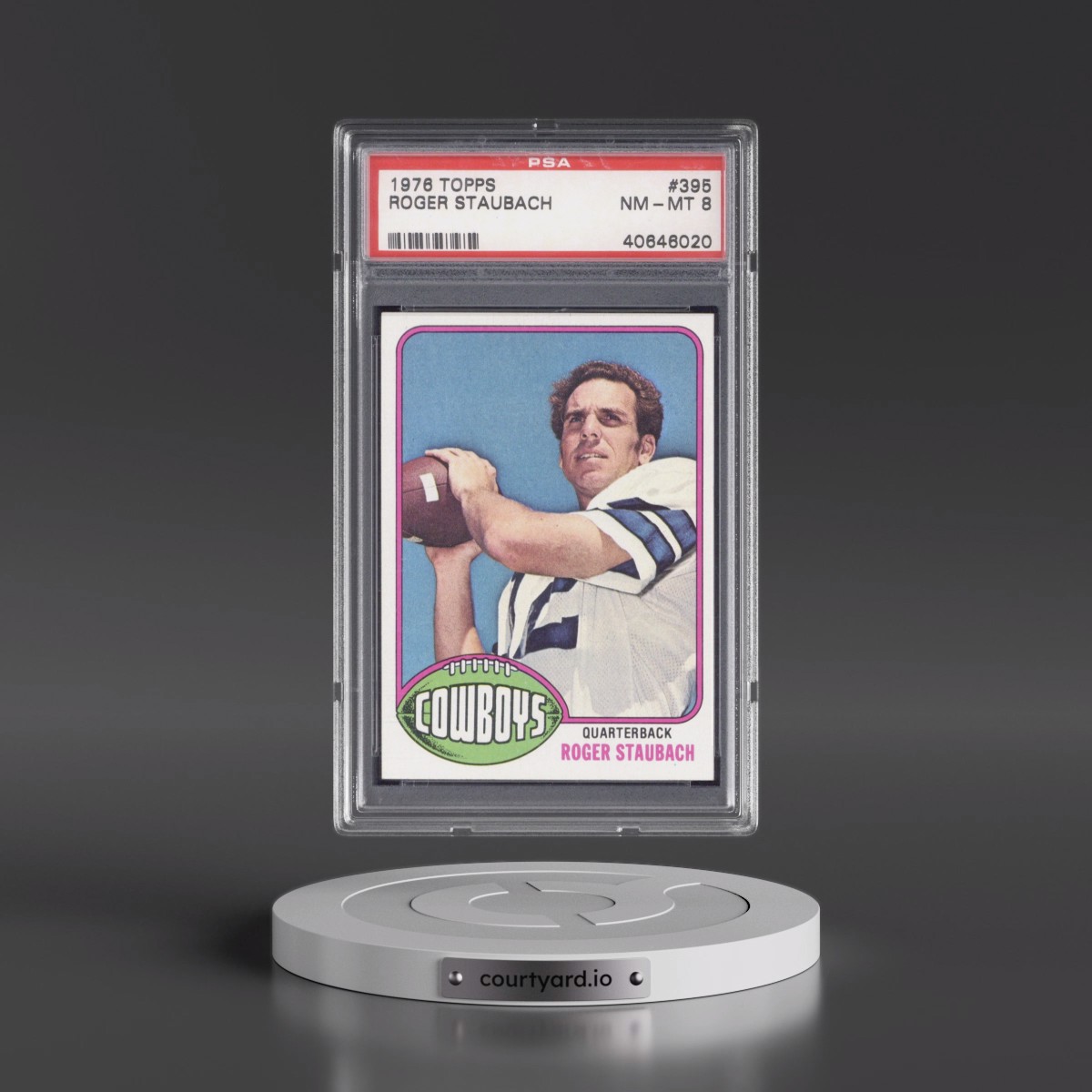 1976 Topps #395 Roger Staubach (PSA 8 NM-MT)