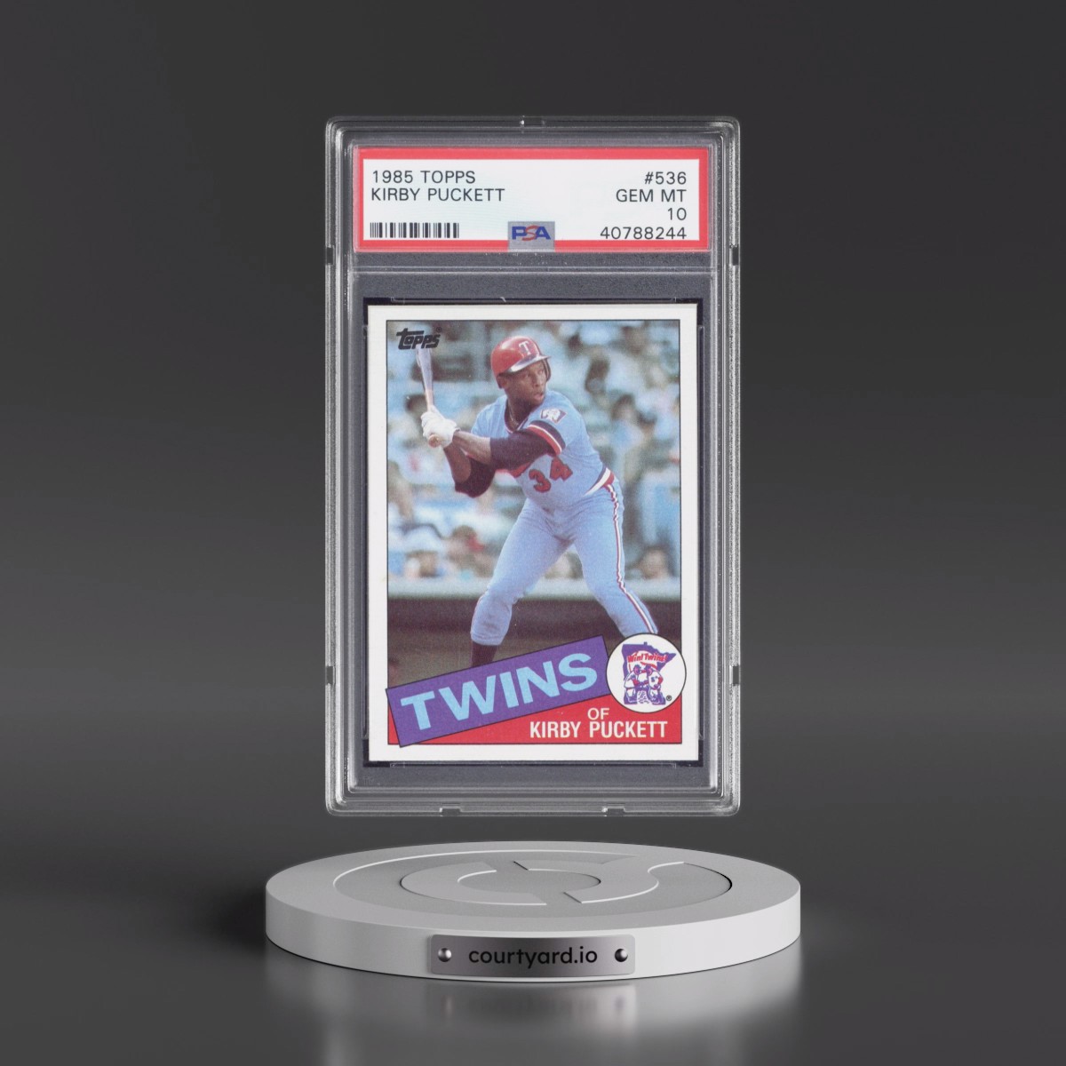 1985 Topps #536 Kirby Puckett (PSA 10 GEM MINT)