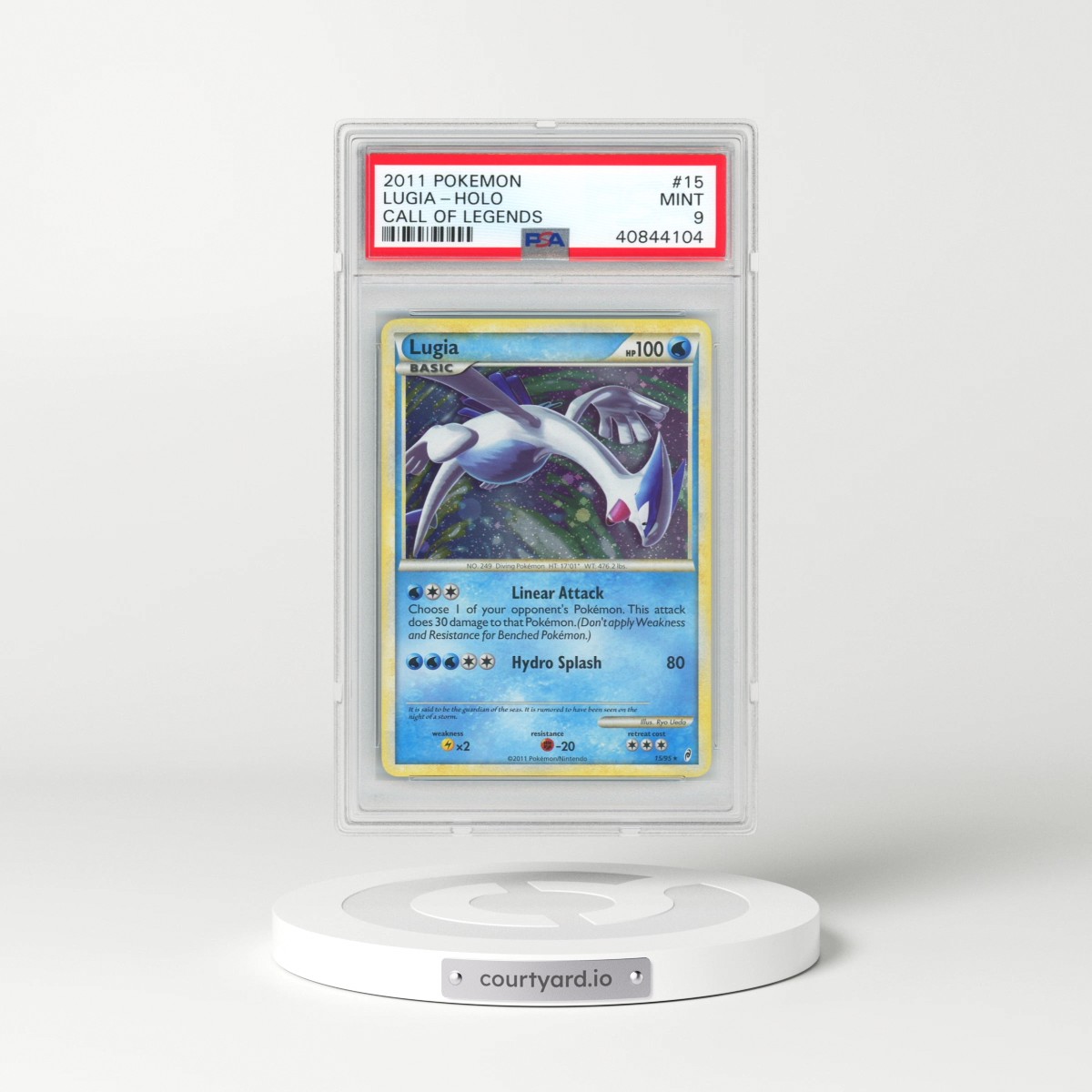 2011 Pokémon Call of Legends #15 Lugia - Holo (PSA 9 MINT)