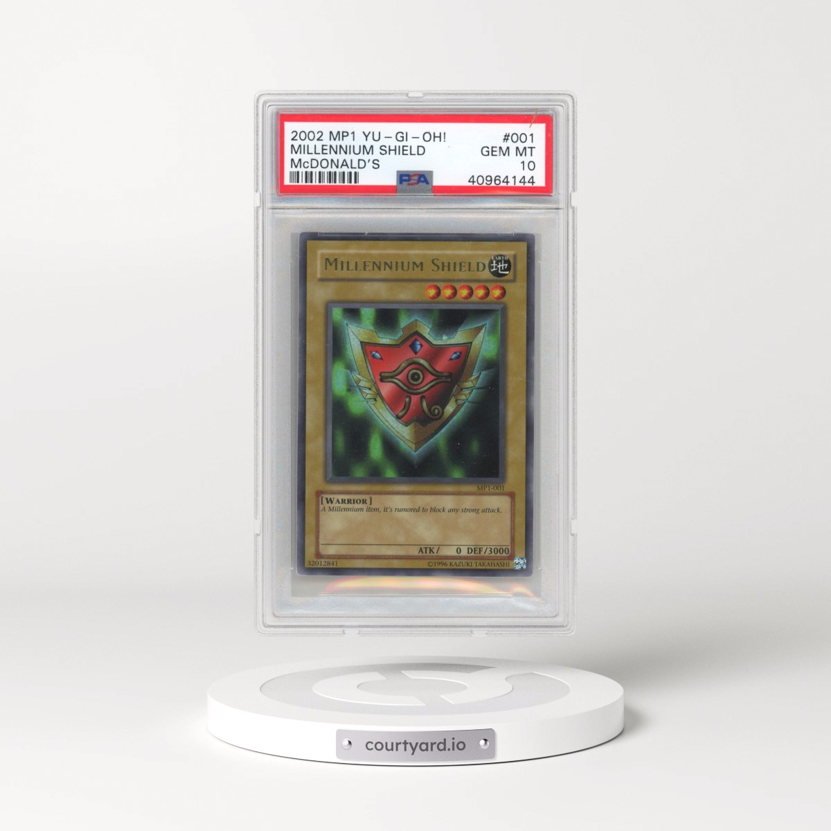 2002 YU-GI-Oh! McDonald's #001 Millennium Shield - McDonald's (PSA 10 GEM MINT)
