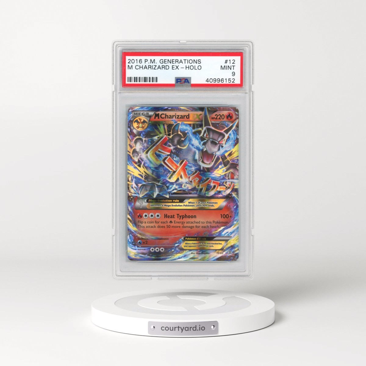 2016 Pokémon XY Generations #12 M Charizard EX - Holo (PSA 9 MINT)