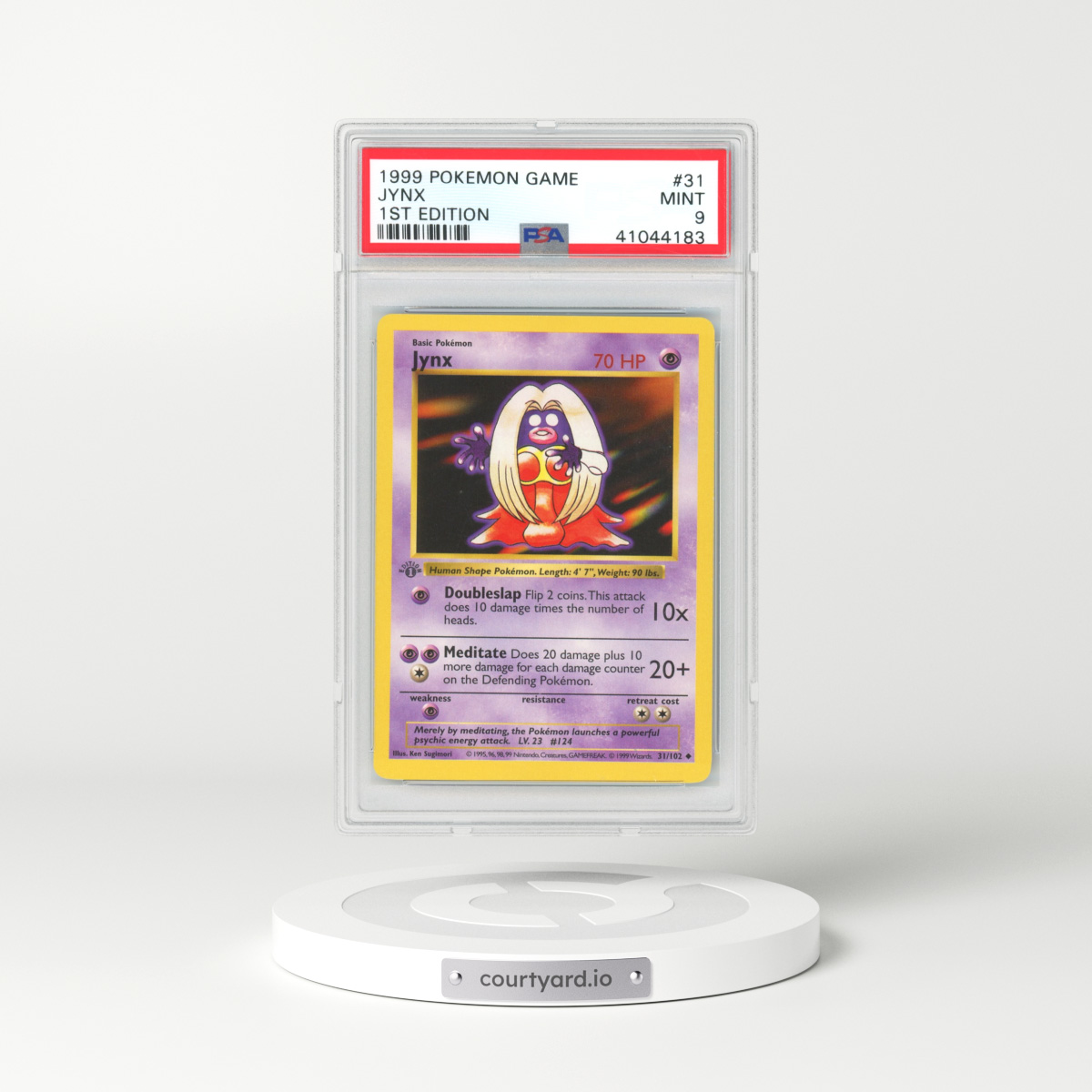 1999 Base Set #31 Jynx - 1st Edition Shadowless (PSA 9 MINT)