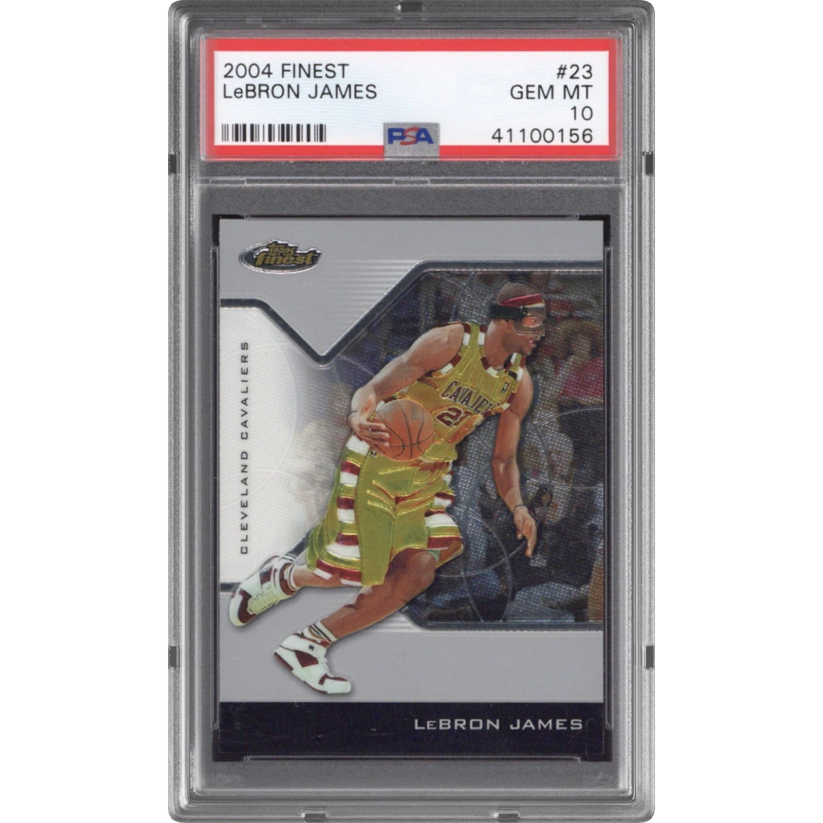 2004 Finest #23 LeBron James (PSA 10 GEM MINT)