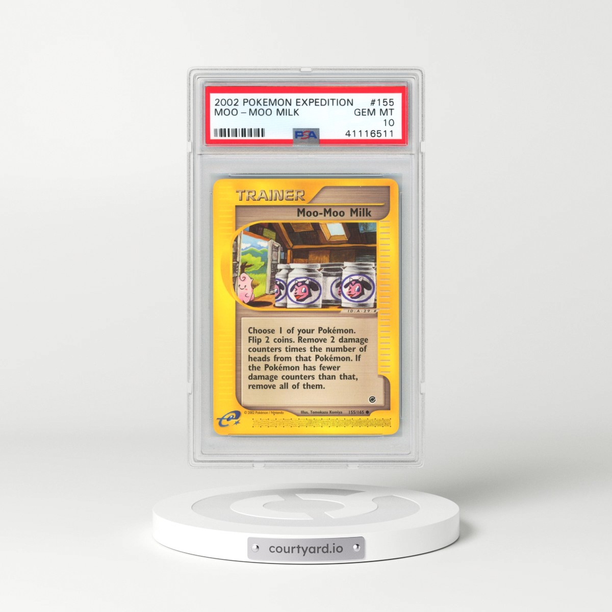 2002 Pokémon Expedition #155 Moo-Moo Milk (PSA 10 GEM MINT)