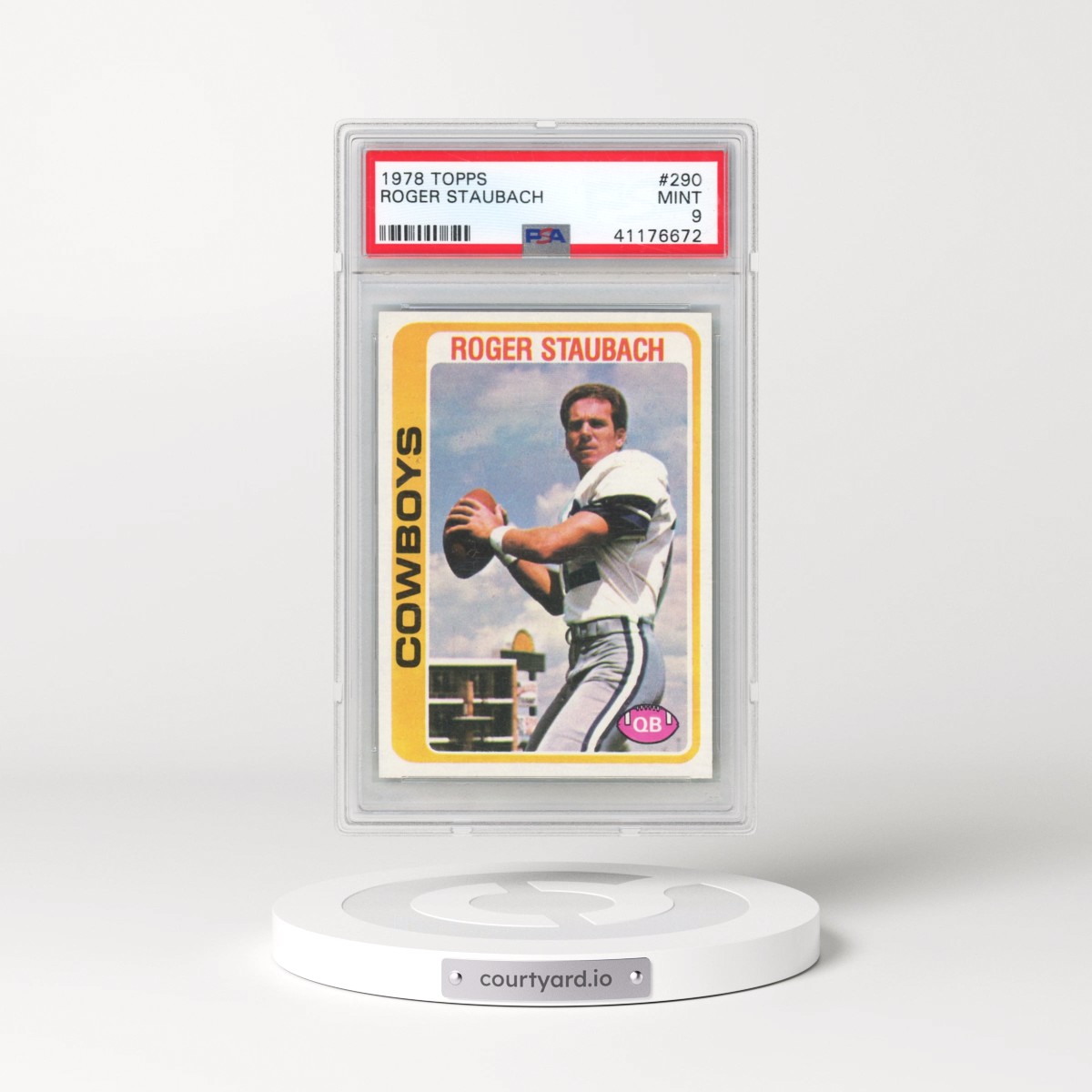 1978 Topps #290 Roger Staubach (PSA 9 MINT)