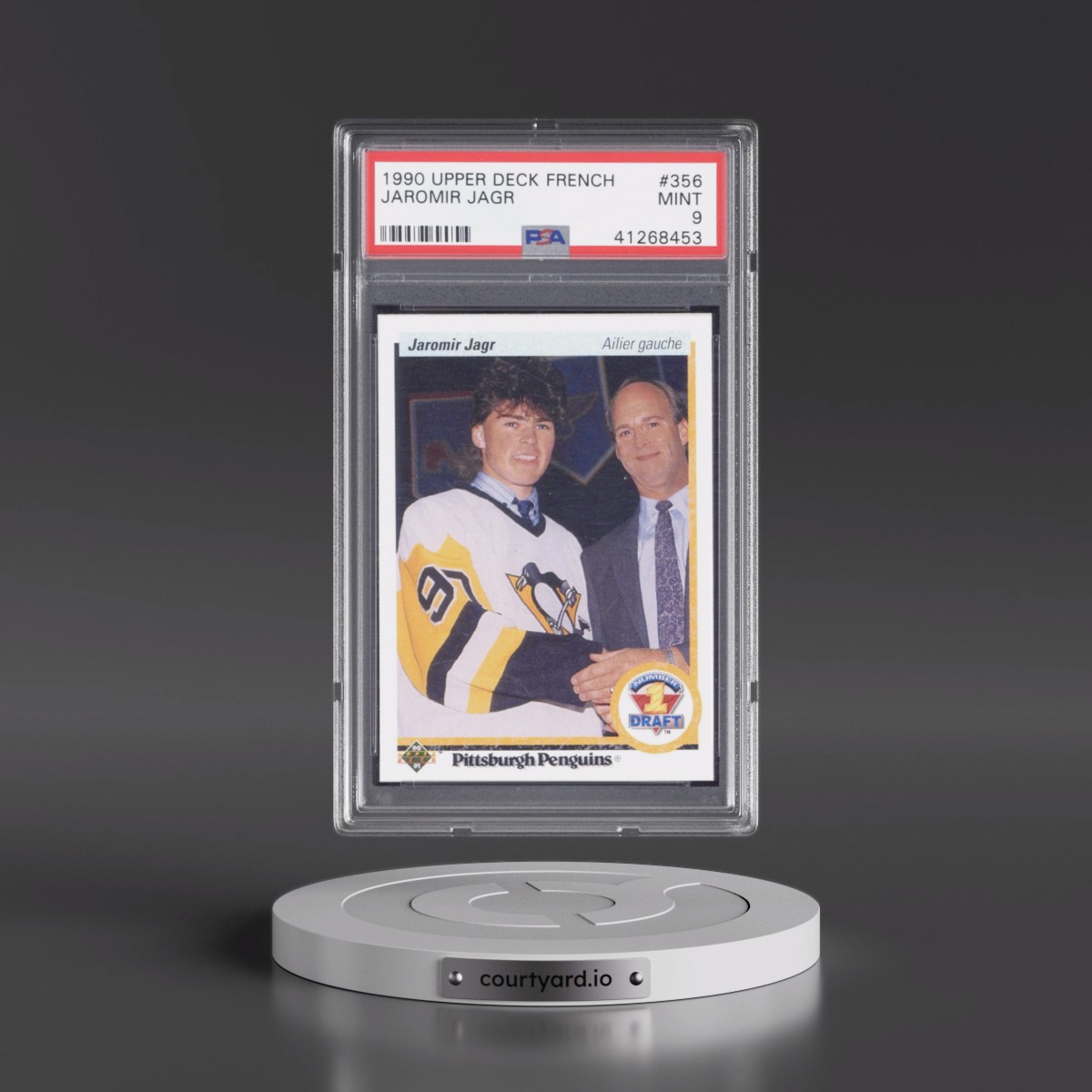 1990 Upper Deck French #356 Jaromir Jagr (PSA 9 MINT)