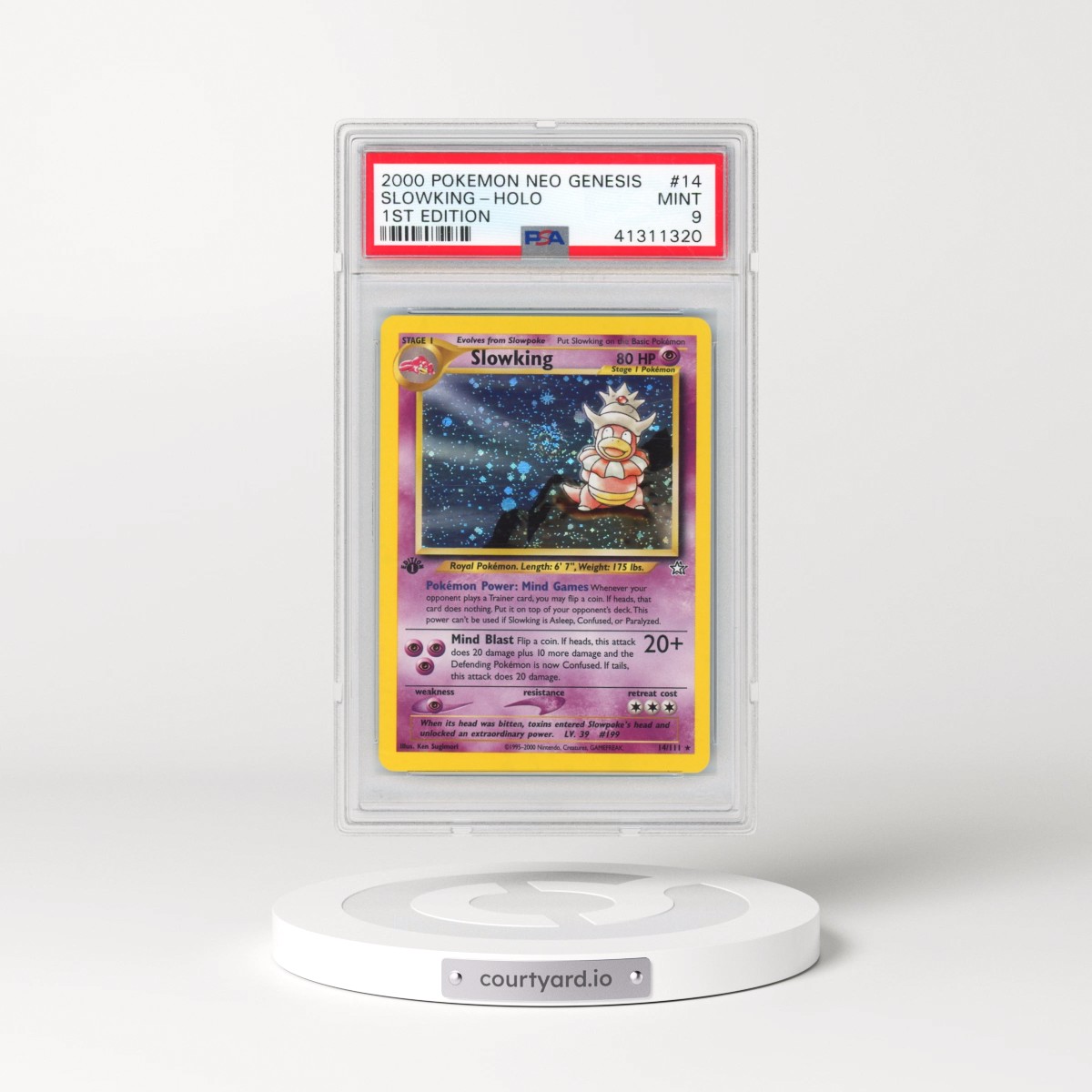 2000 Pokémon Neo Genesis #14 Slowking - 1st Edition Holo (PSA 9 MINT)