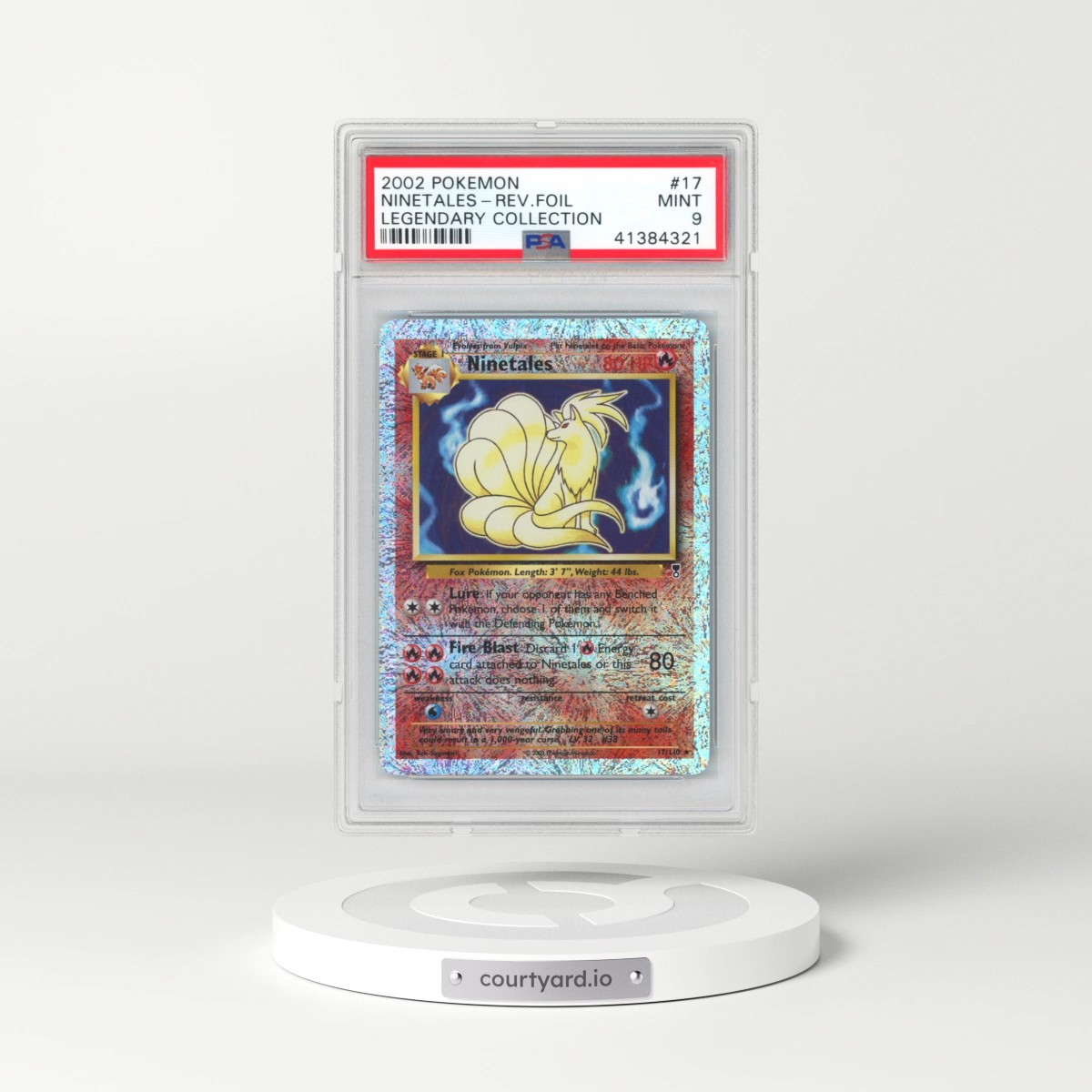 2002 Pokémon Legendary Collection #17 Ninetales - Reverse Foil (PSA 9 MINT)