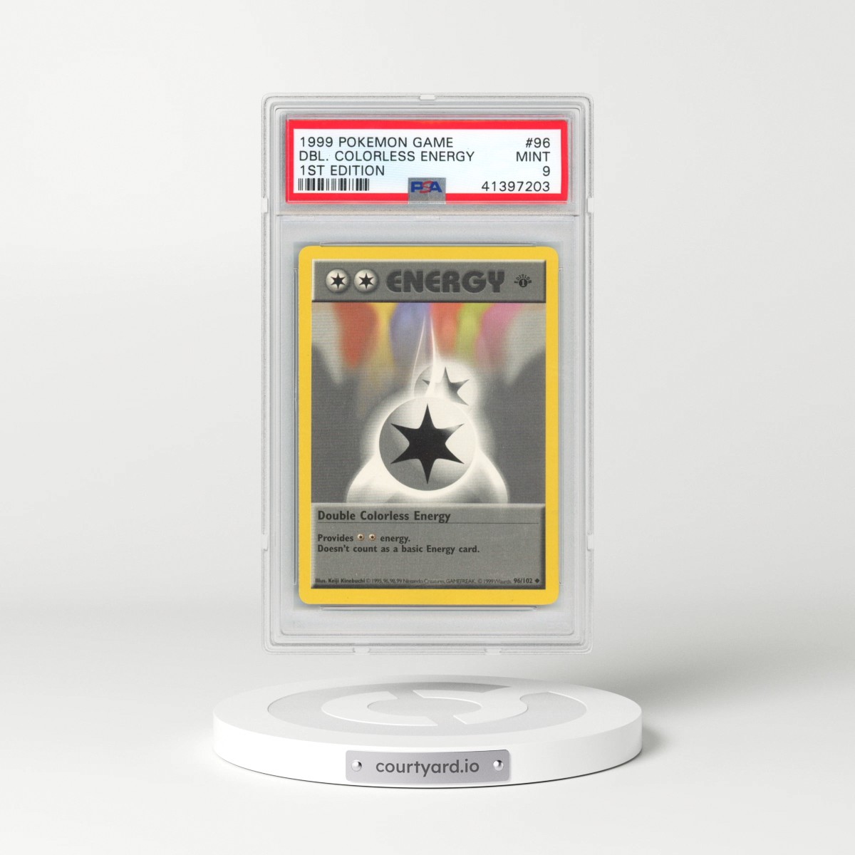 1999 Pokémon Game #96 Double Colorless Energy - 1st Edition (PSA 9 MINT)