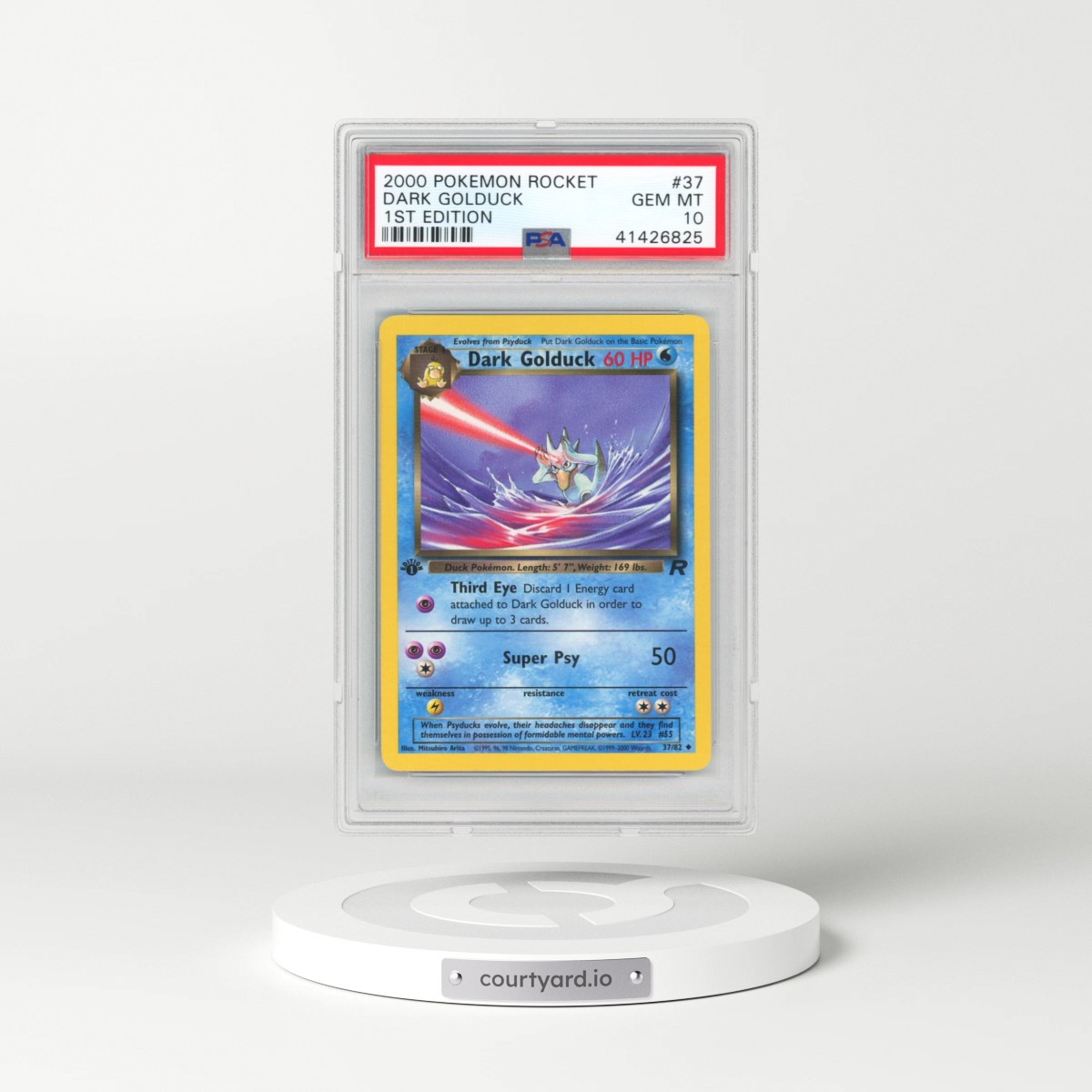2000 Pokémon Rocket #37 Dark Golduck - 1st Edition (PSA 10 GEM MINT)