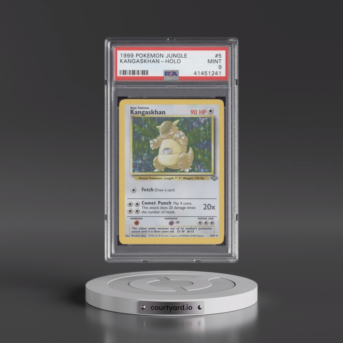 1999 Pokémon Jungle #5 Kangaskhan - Holo (PSA 9 MINT)