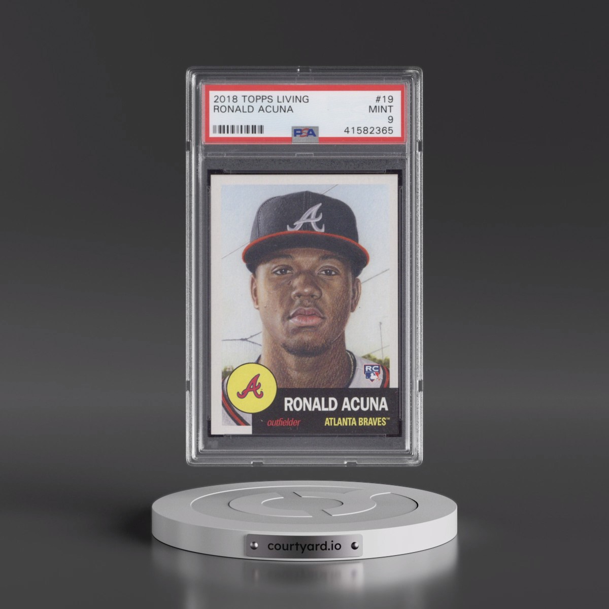 2018 Topps Living Ronald Acuna #19 PSA 9