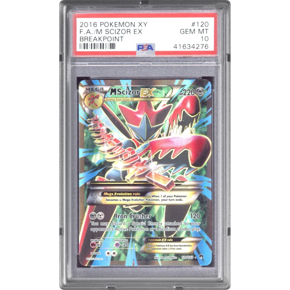 M Scizor EX card artwork