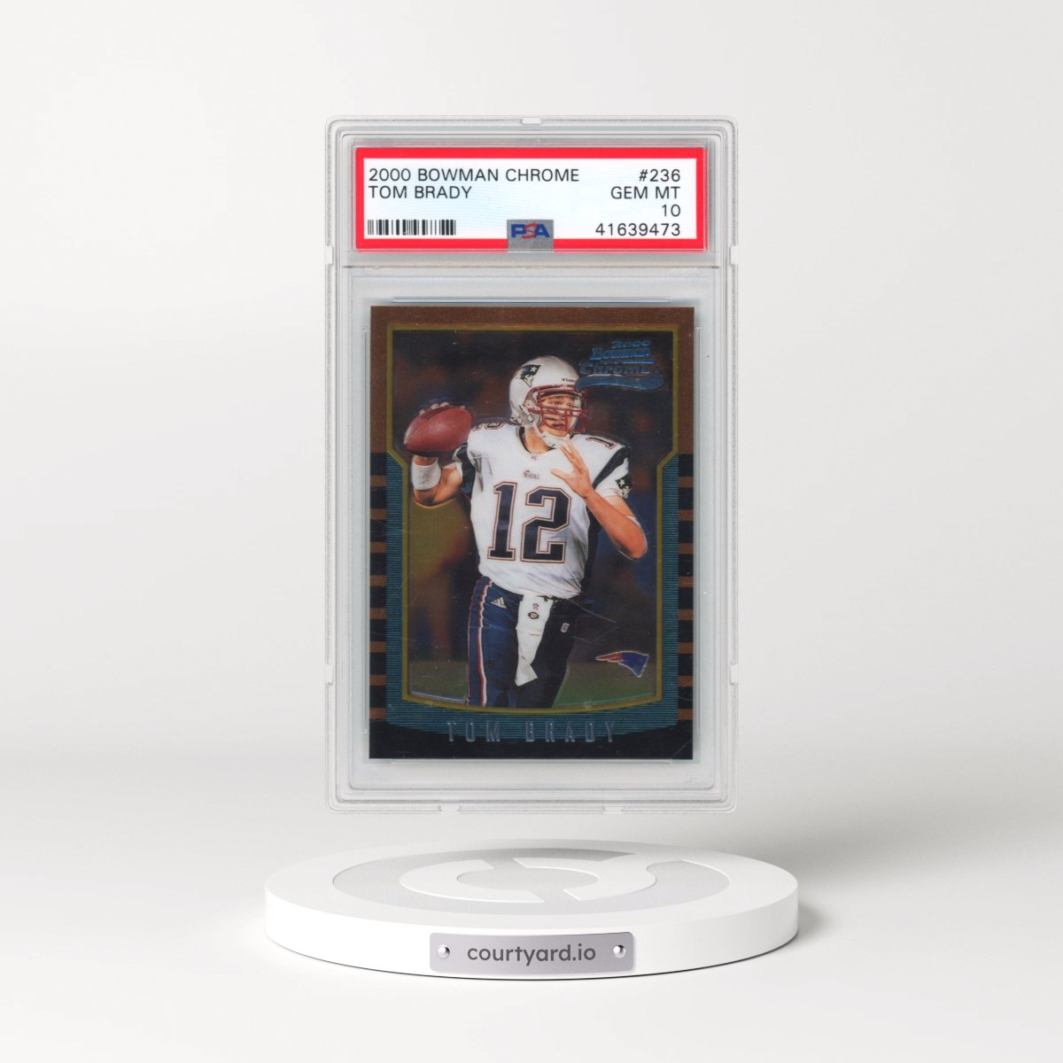 2000 Bowman Chrome #236 Tom Brady (PSA 10 GEM MINT)