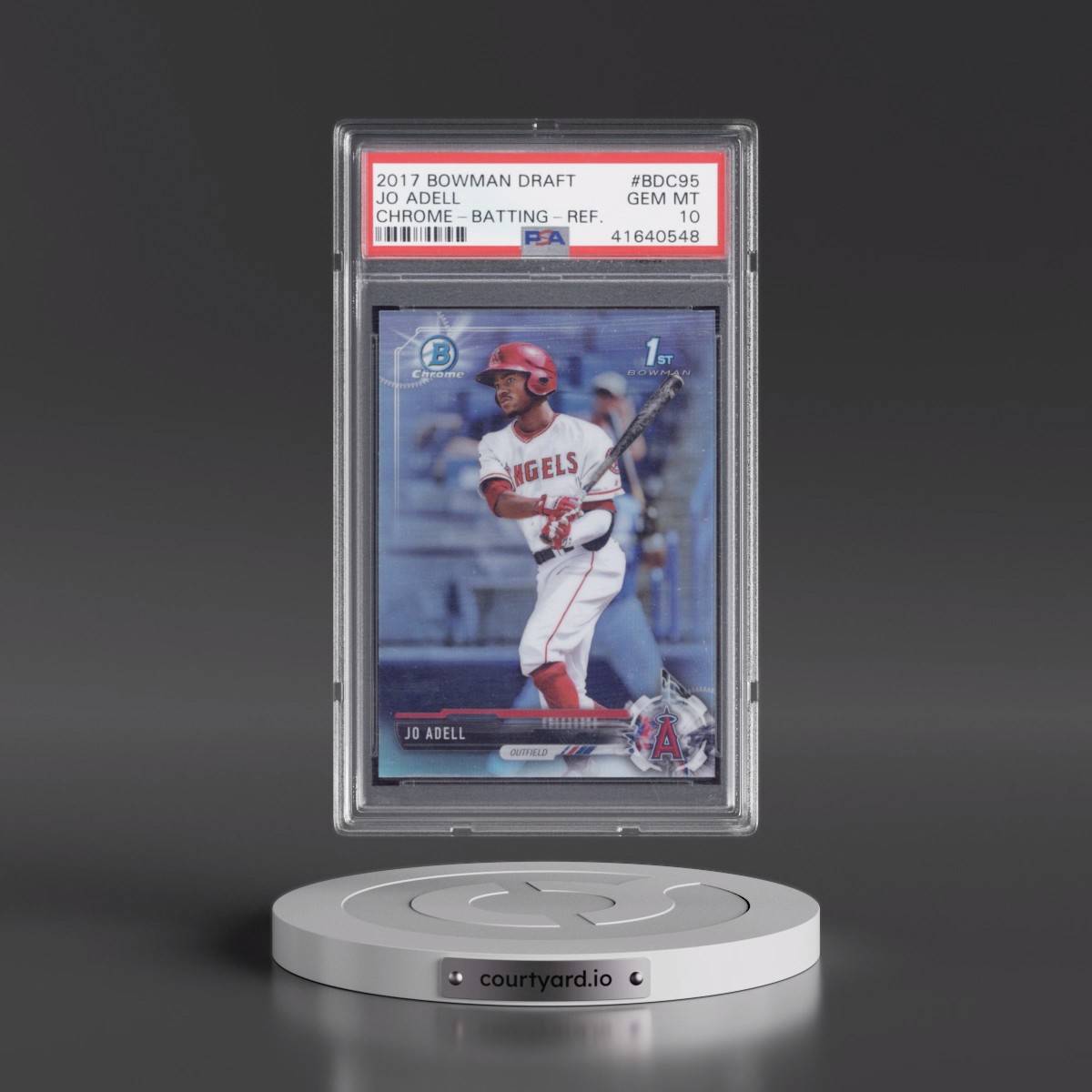 2017 Bowman Draft Jo Adell - Chrome-Batting-Refractor #BDC95 PSA 10