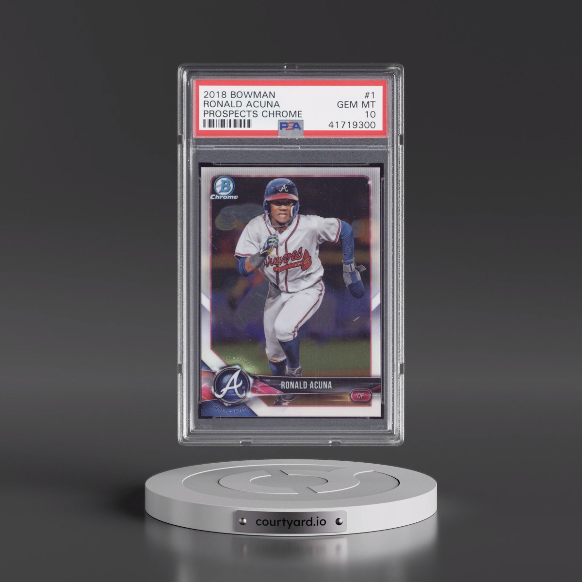 2018 Bowman Prospects Chrome #1 Ronald Acuna (PSA 10 GEM MINT)