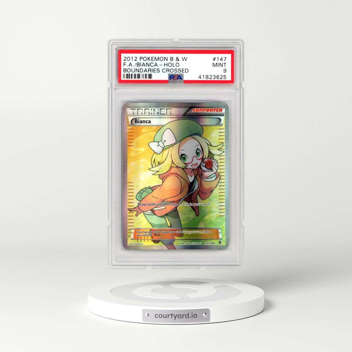 2012 Pokémon Black & White Boundaries Crossed #147 Bianca - Full Art (PSA 9 MINT)