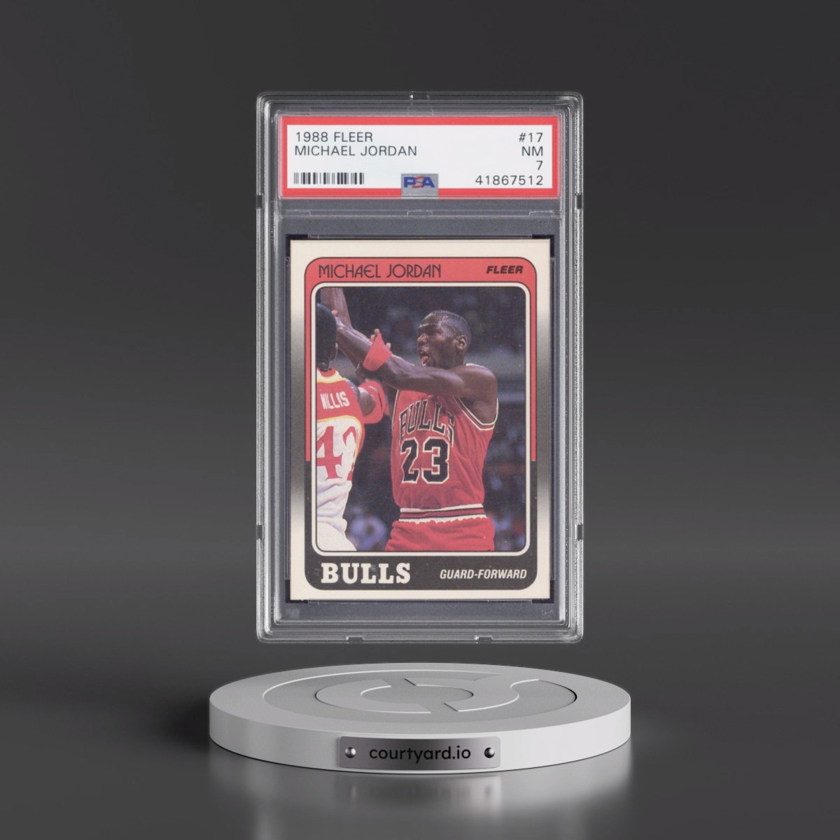 1988 Fleer #17 Michael Jordan (PSA 7 NM)