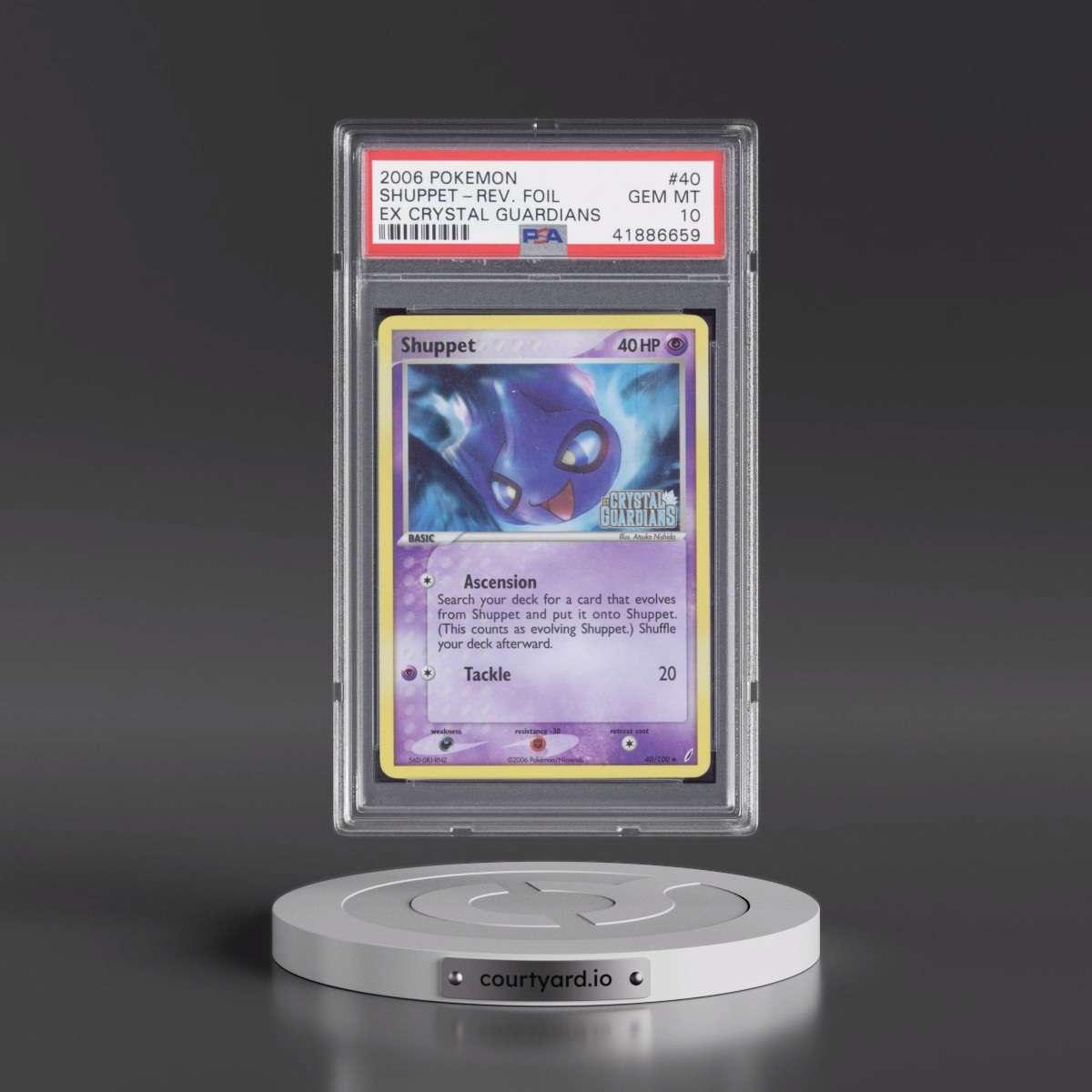 2006 Pokémon EX Crystal Guardians #40 Shuppet - Reverse Foil (PSA 10 GEM MINT)