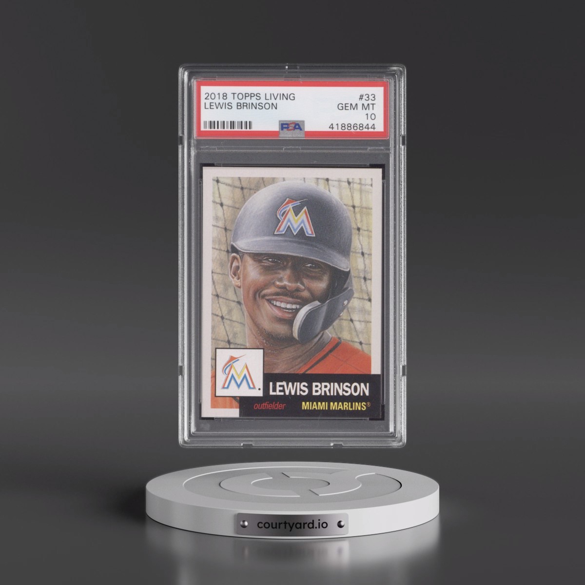 2018 Topps Living Lewis Brinson #33 PSA 10