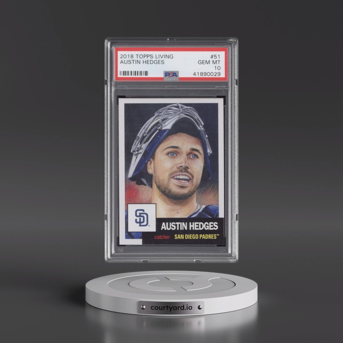 2018 Topps Living #51 Austin Hedges (PSA 10 GEM MINT)