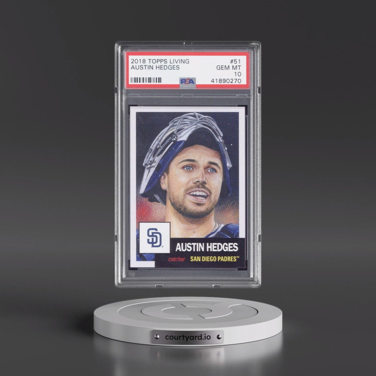 2018 Topps Living #51 Austin Hedges (PSA 10 GEM MINT)