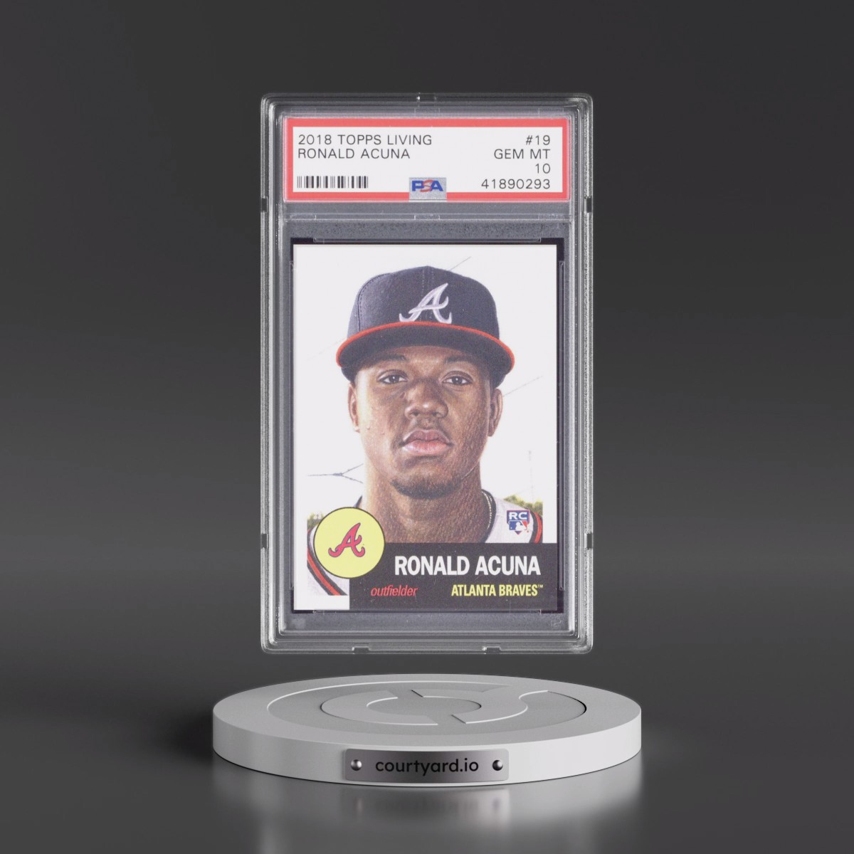 2018 Topps Living #19 Ronald Acuna (PSA 10 GEM MINT)