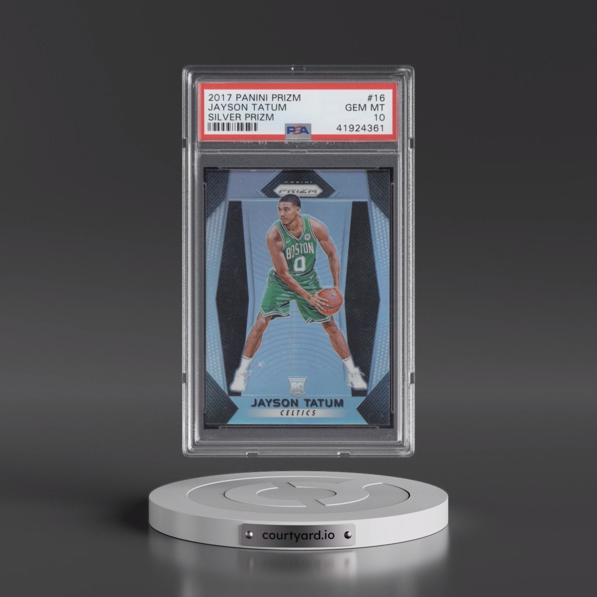 2017 Panini Prizm #16 Jayson Tatum - Silver Prizm (PSA 10 GEM MINT)