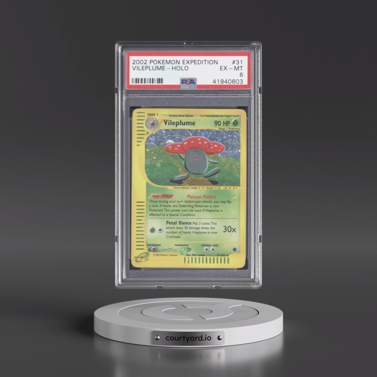 2002 Pokémon Expedition #31 Vileplume - Holo (PSA 6 EX-MT)