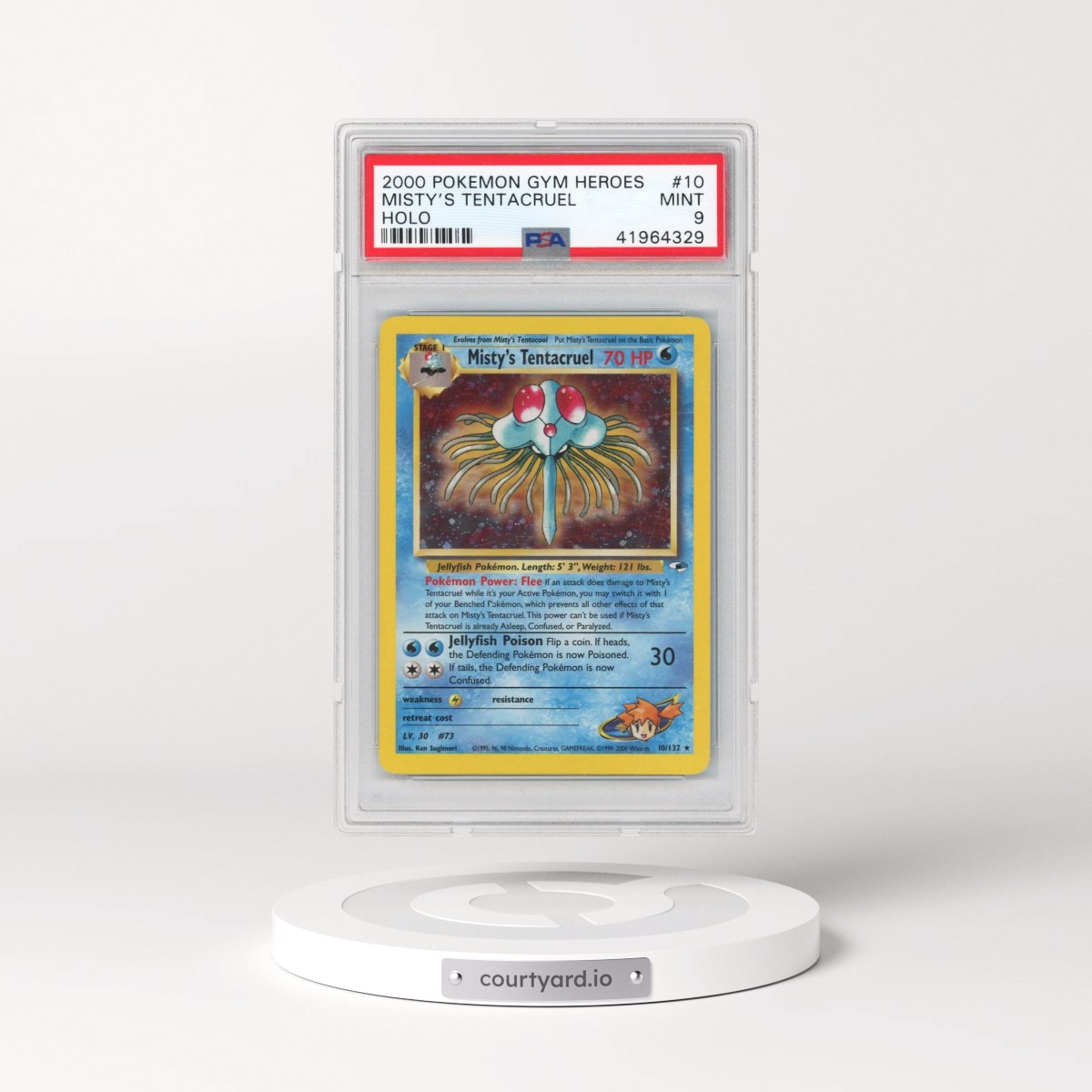 2000 Pokémon Gym Heroes #10 Misty's Tentacruel - Holo (PSA 9 MINT)