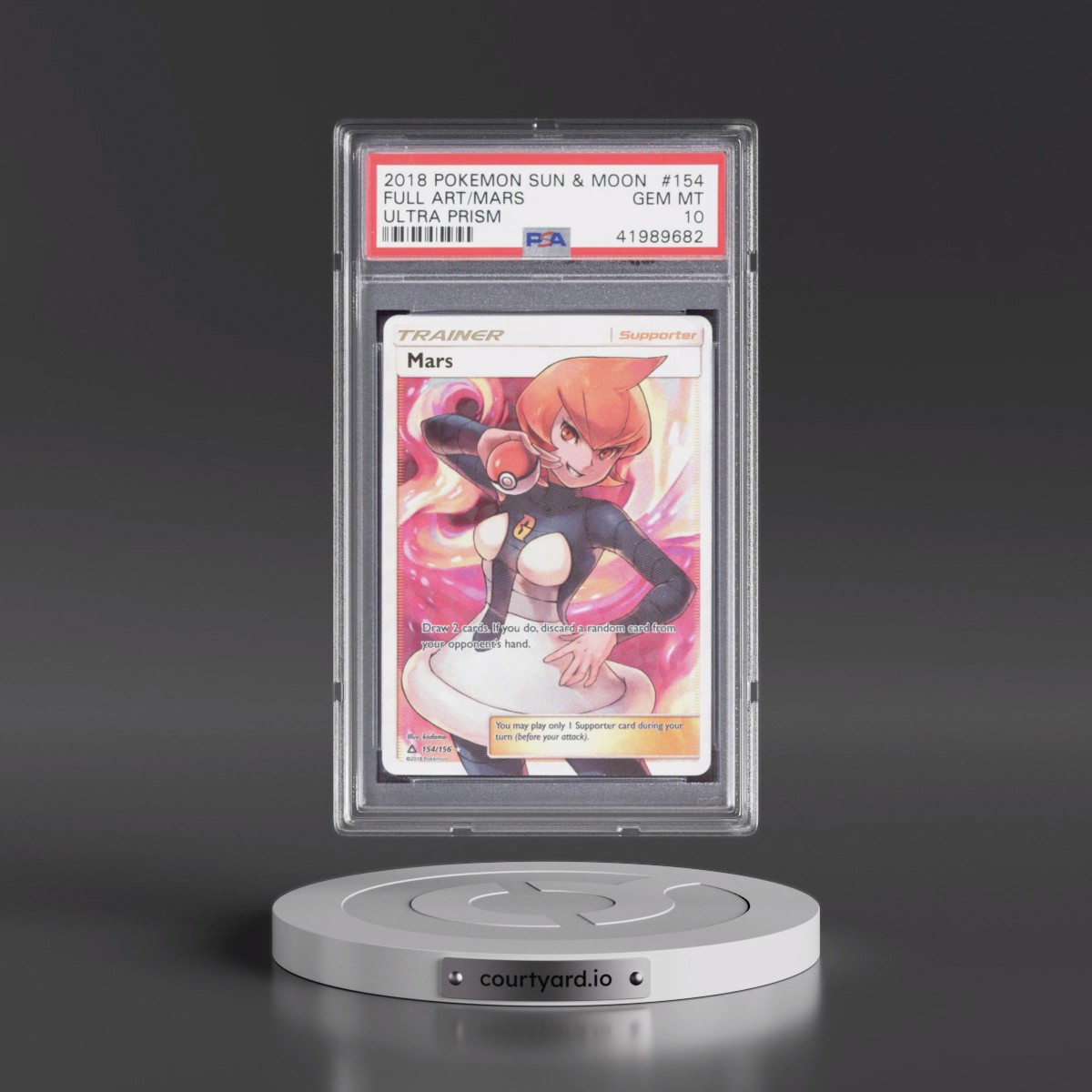 2018 Pokémon Sun & Moon Ultra Prism #154 Mars - Full Art (PSA 10 GEM MINT)