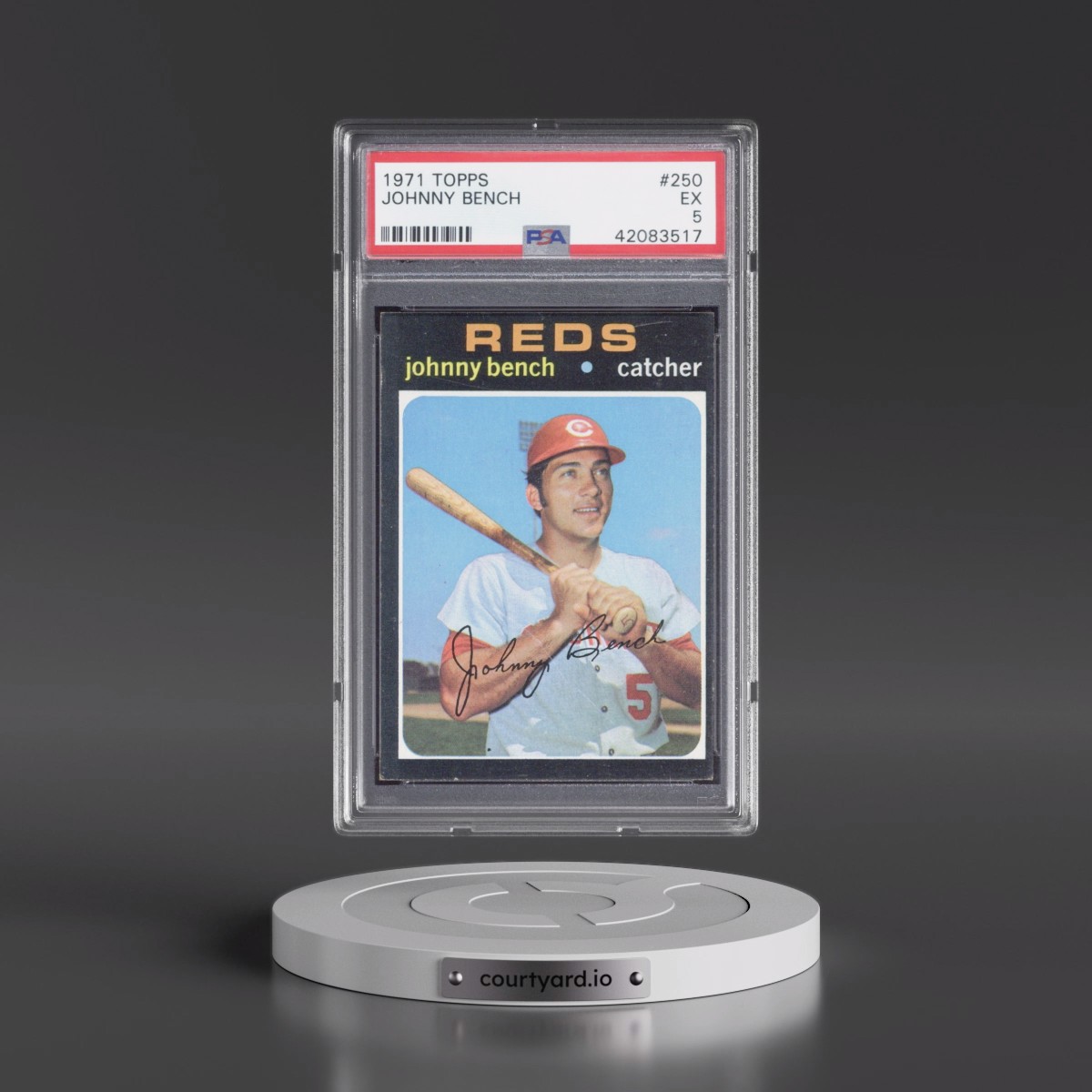 1971 Topps #250 Johnny Bench (PSA 5 EX)
