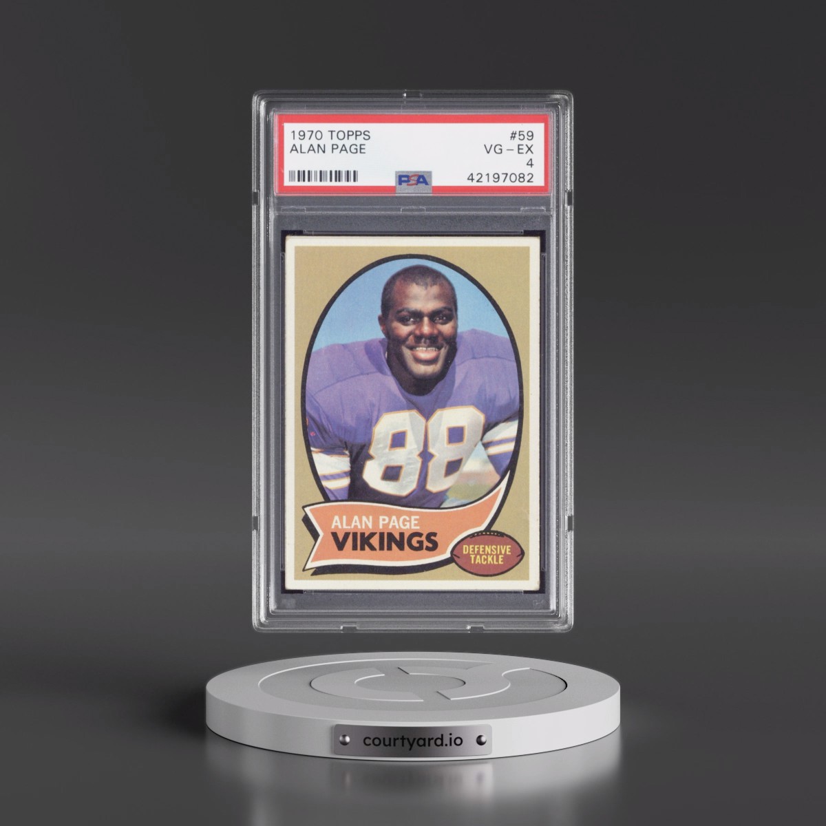 1970 Topps #59 Alan Page (PSA 4 VG-EX)