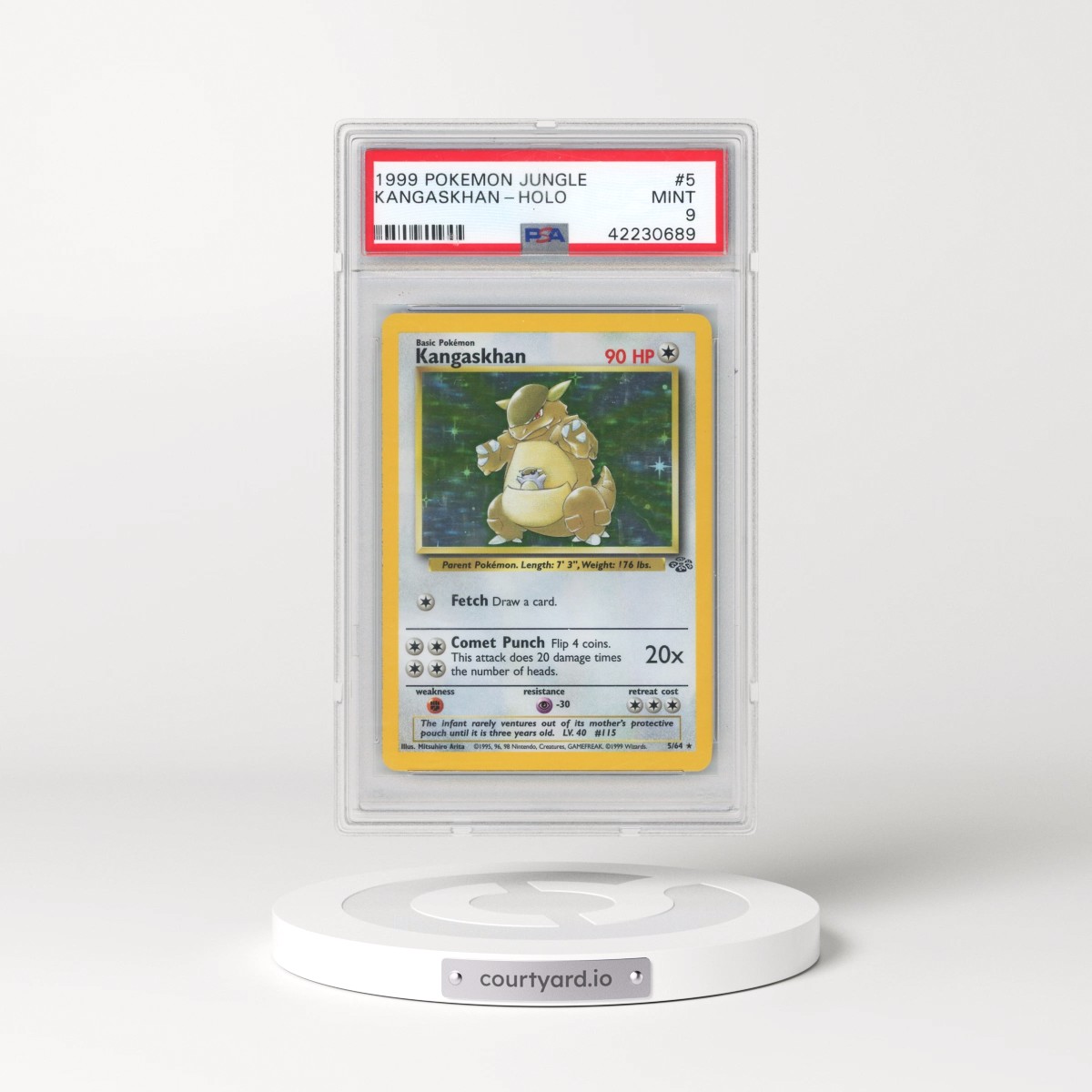1999 Pokémon Jungle #5 Kangaskhan - Holo (PSA 9 MINT)