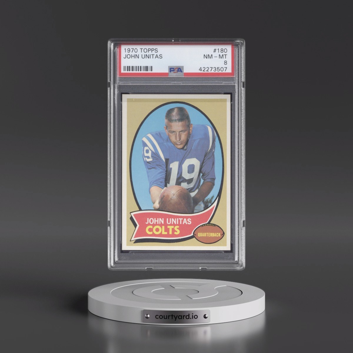 1970 Topps #180 John Unitas (PSA 8 NM-MT)