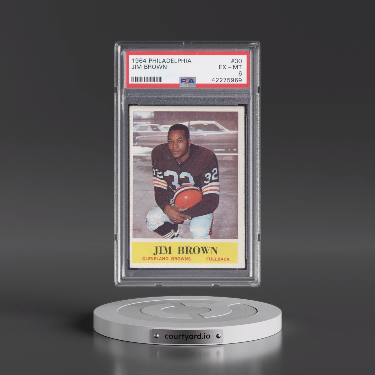 1964 Philadelphia Jim Brown #30 PSA 6