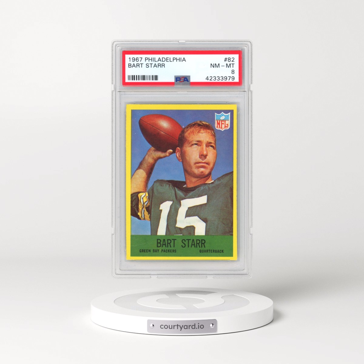 1967 Philadelphia #82 Bart Starr (PSA 8 NM-MT)