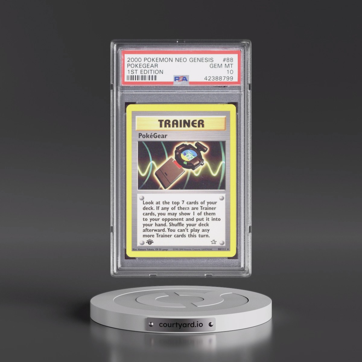 2000 Pokémon Neo Genesis #88 Pokegear - 1st Edition (PSA 10 GEM MINT)