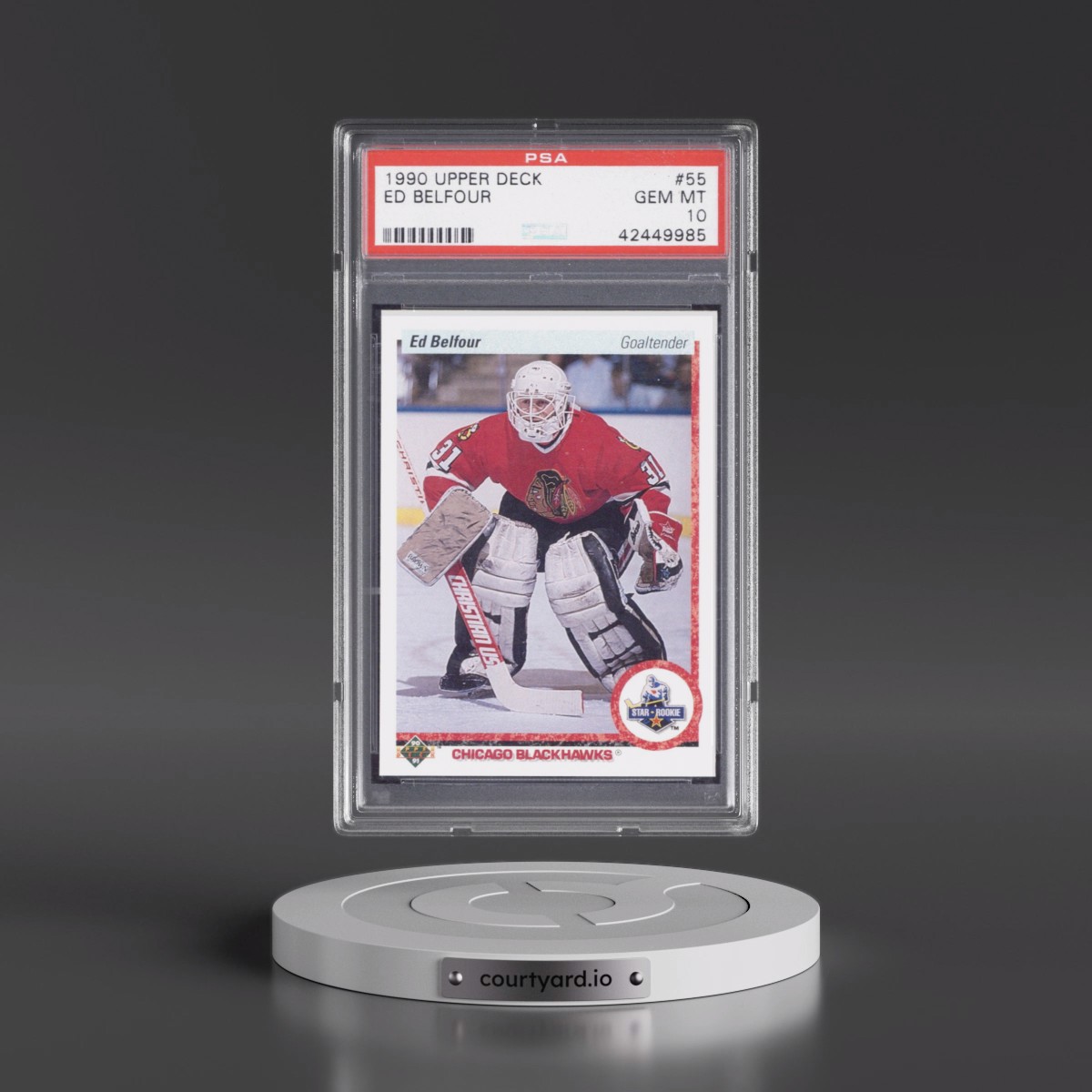 1990 Upper Deck #55 Ed Belfour (PSA 10 GEM MINT)